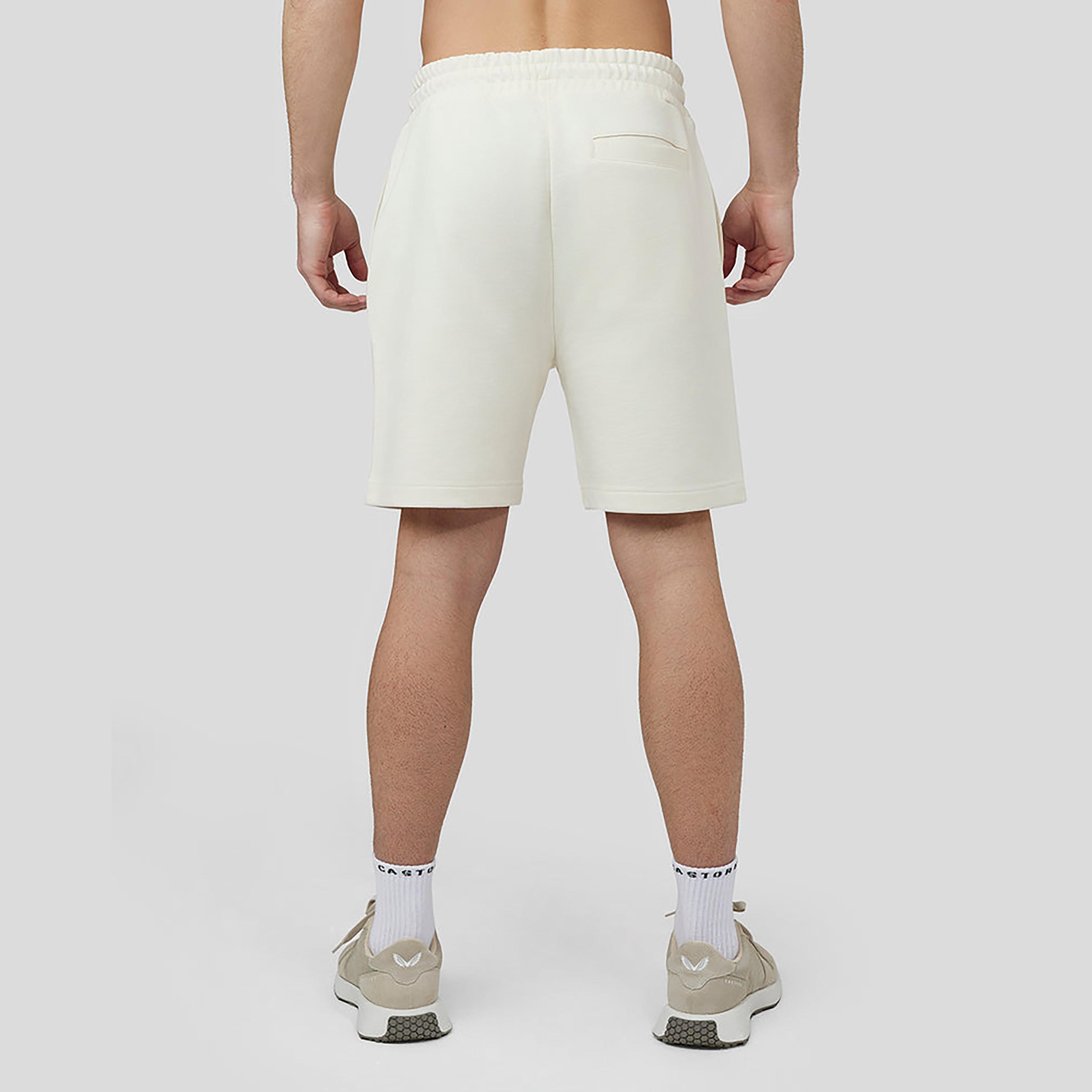 Castore Elasticated Waistband Men's Upgrade Shorts - Ecru-men-clothing-bottoms-shorts-image-2