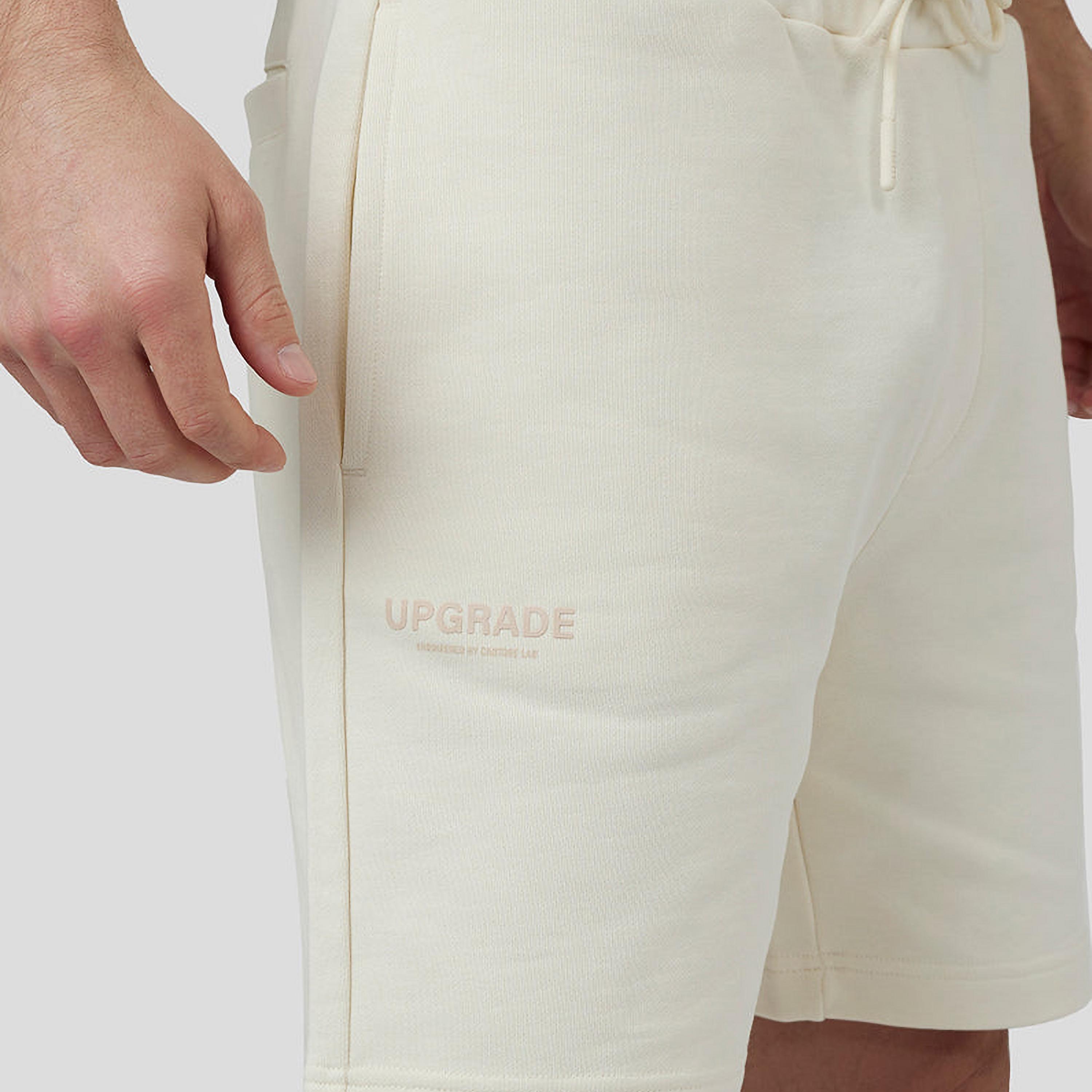 Castore Elasticated Waistband Men's Upgrade Shorts - Ecru-men-clothing-bottoms-shorts-image-3
