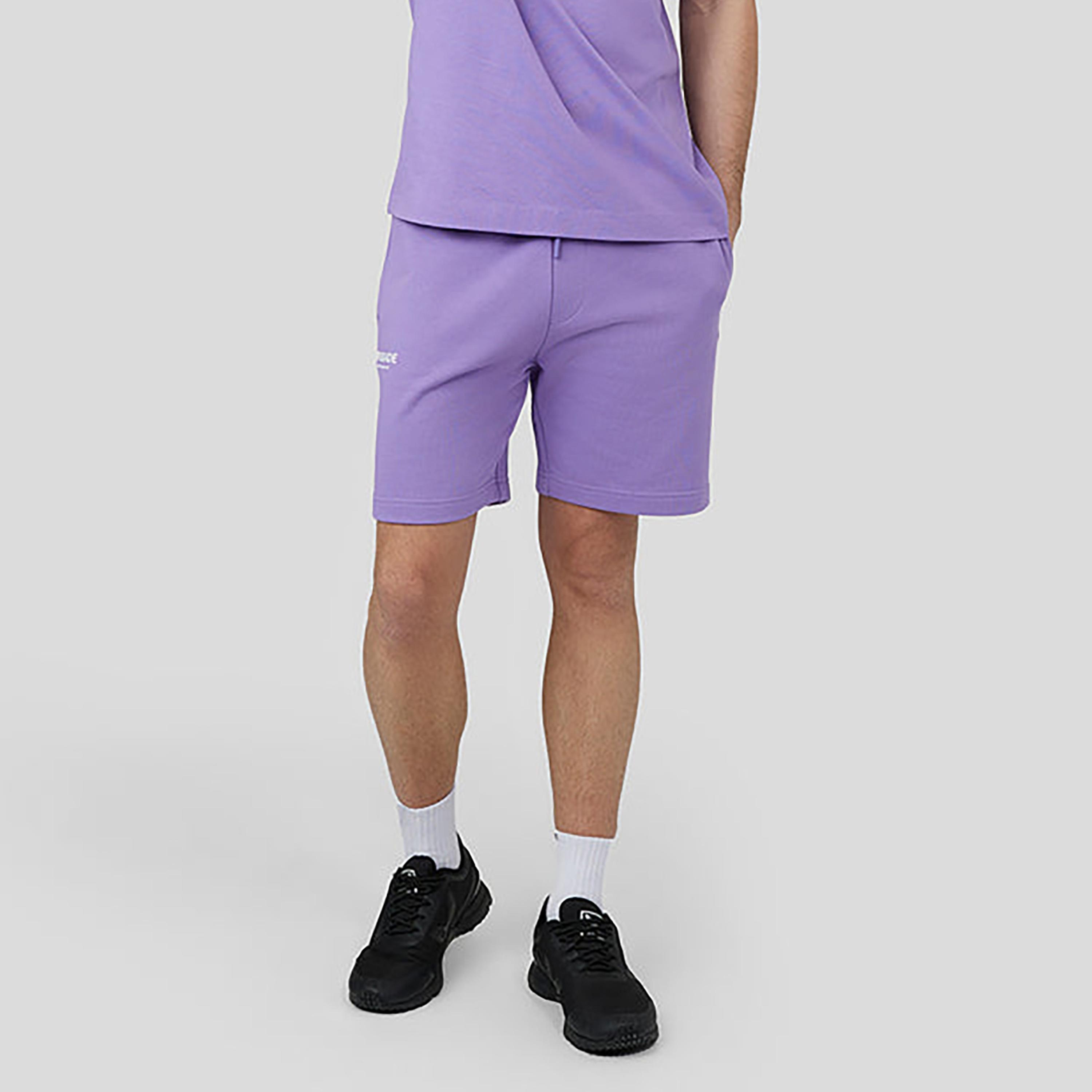 شورت كاستور المطاطي للخصر للرجال - بنفسجي مغبر-men-clothing-bottoms-shorts-image-1