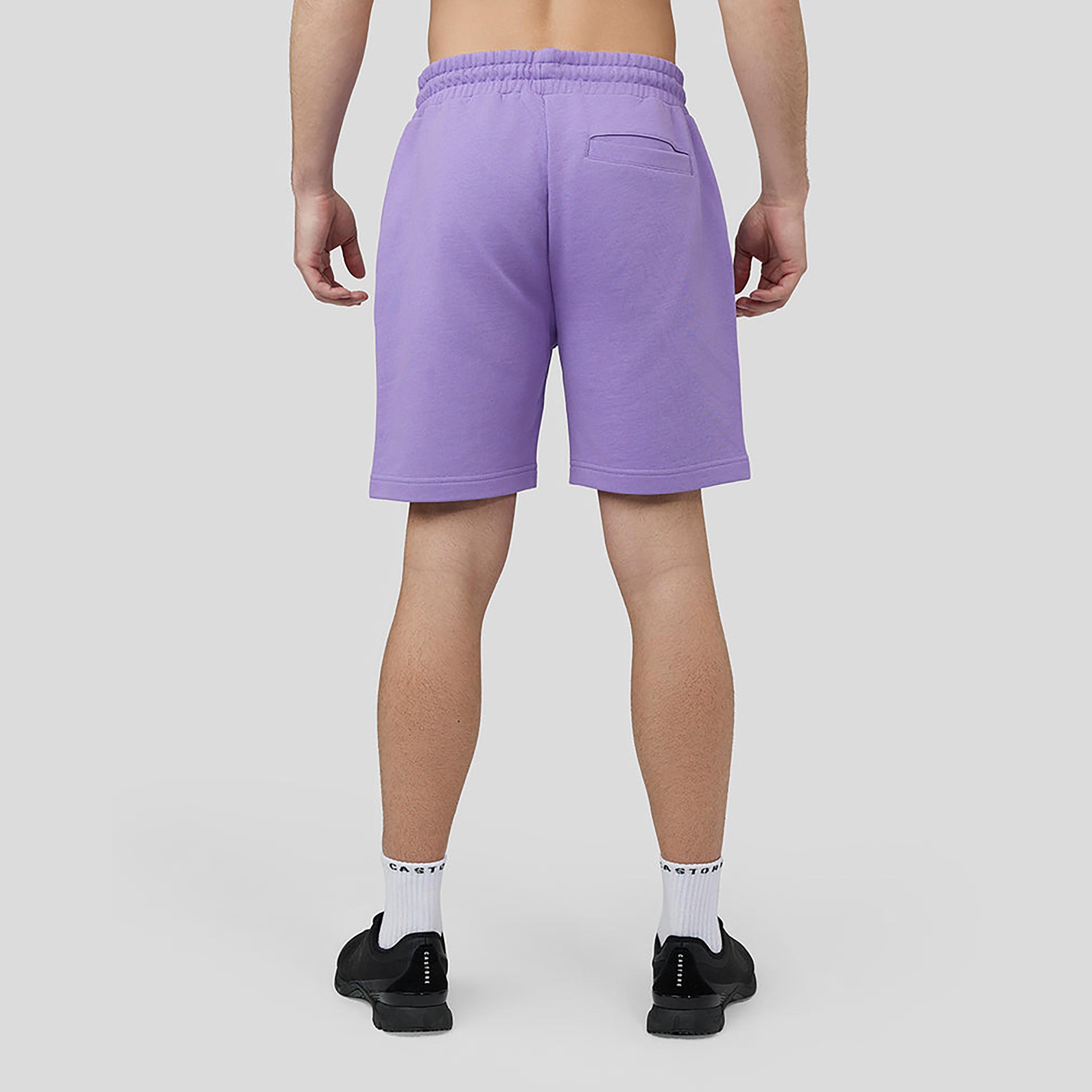 شورت كاستور المطاطي للخصر للرجال - بنفسجي مغبر-men-clothing-bottoms-shorts-image-2