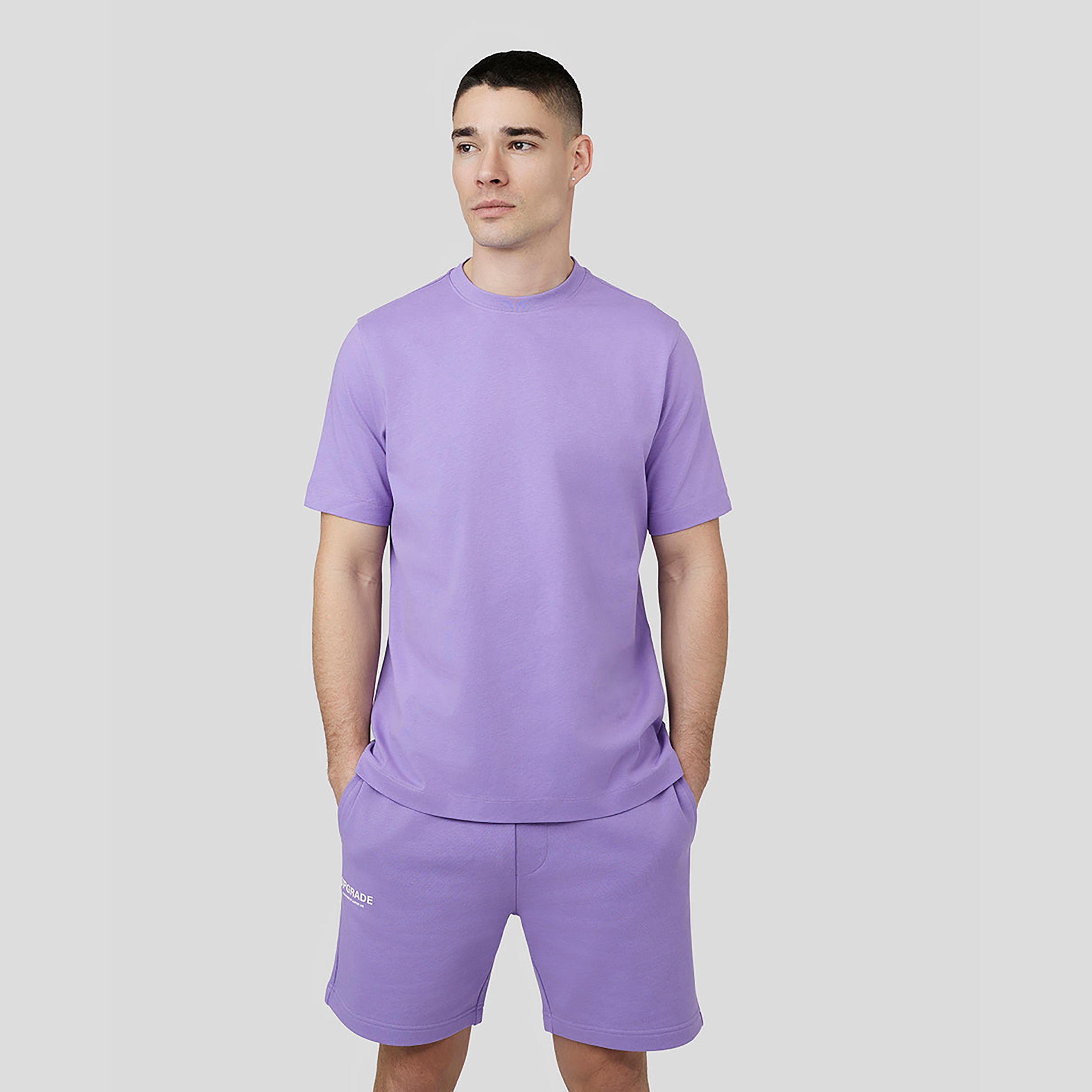 Castore Men's Round Neck Short Sleeves Upgrade T-Shirt - Dusty Lilac-men-clothing-sportswearandactivewear-tshirtsandpolos-image-1