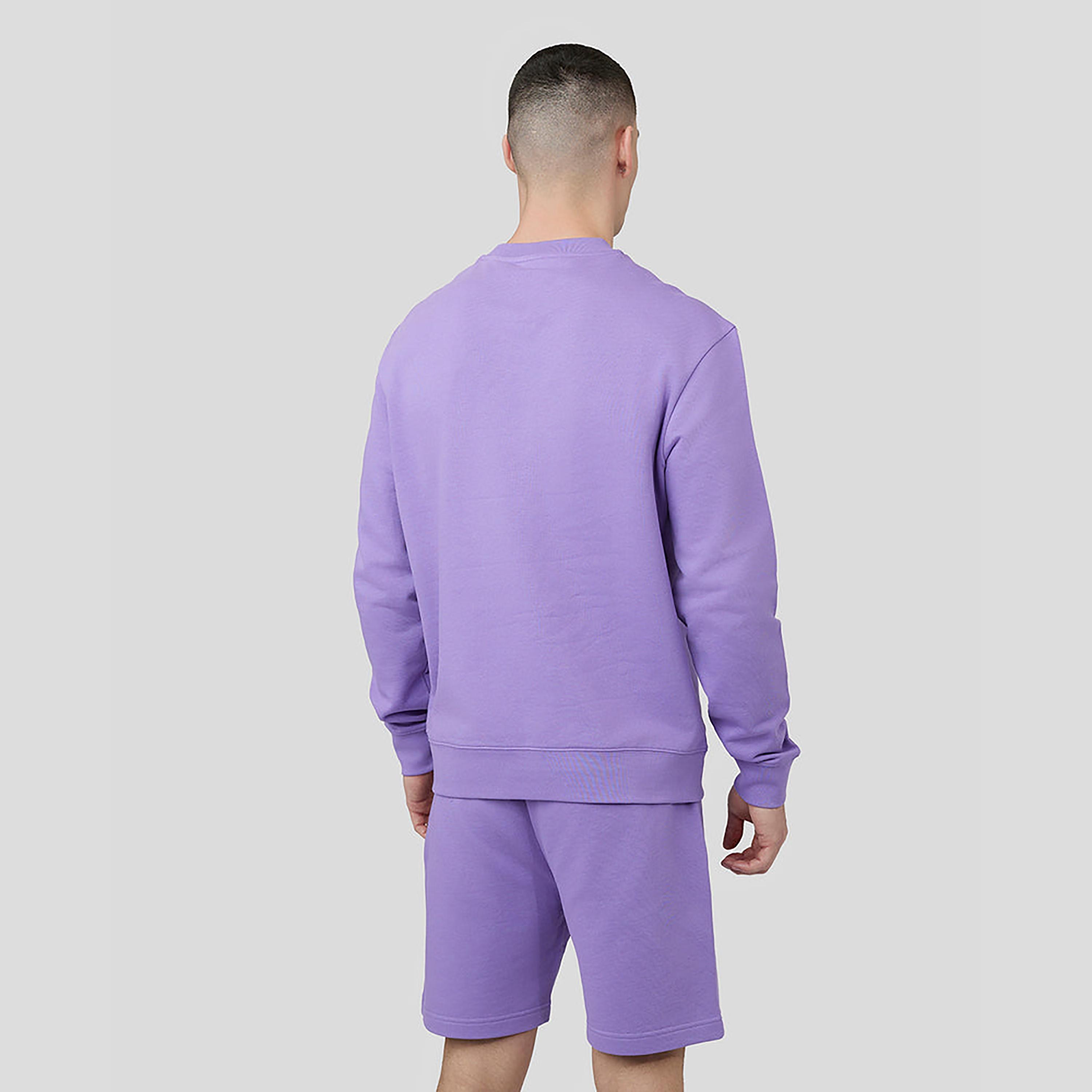 سترة كاستوري للرجال ذات ياقة مستديرة بأكمام طويلة ترقية - بنفسجي مغبر-men-clothing-sportswearandactivewear-hoodiesandsweatshirts-image-2
