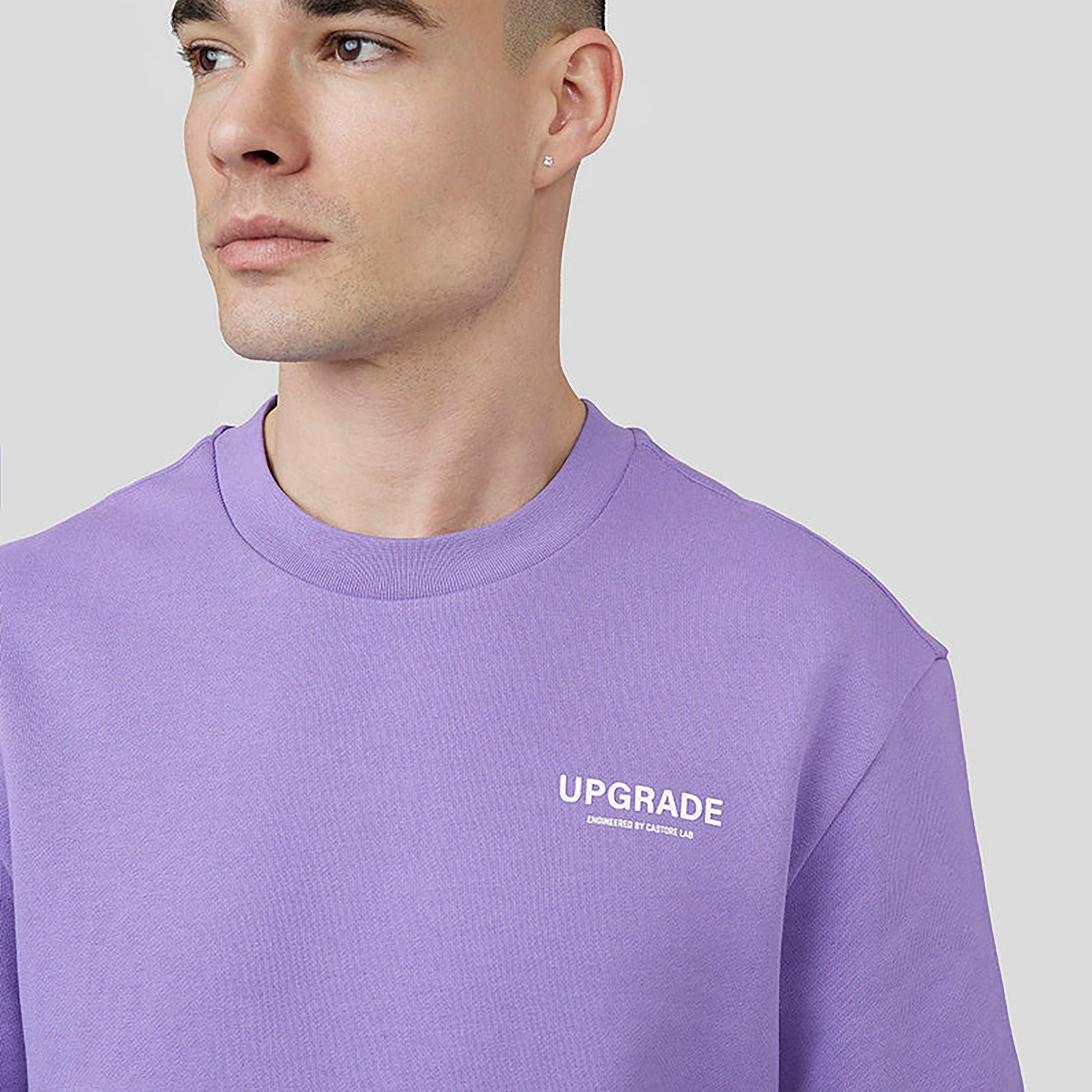 سترة كاستوري للرجال ذات ياقة مستديرة بأكمام طويلة ترقية - بنفسجي مغبر-men-clothing-sportswearandactivewear-hoodiesandsweatshirts-image-4