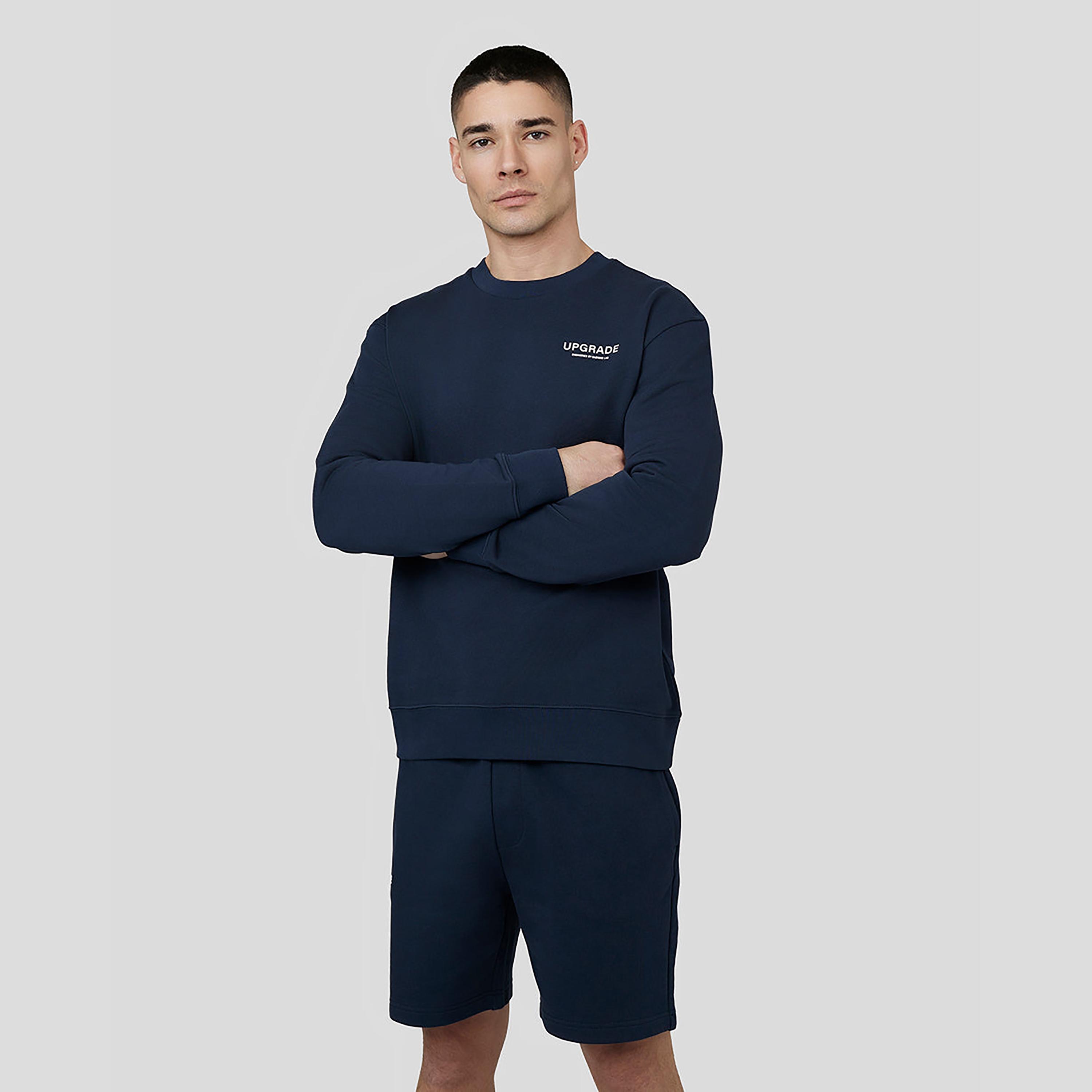 Castore Men's Round Neck Long Sleeves Upgrade Sweatshirt - Navy-men-clothing-sportswearandactivewear-hoodiesandsweatshirts-image-1