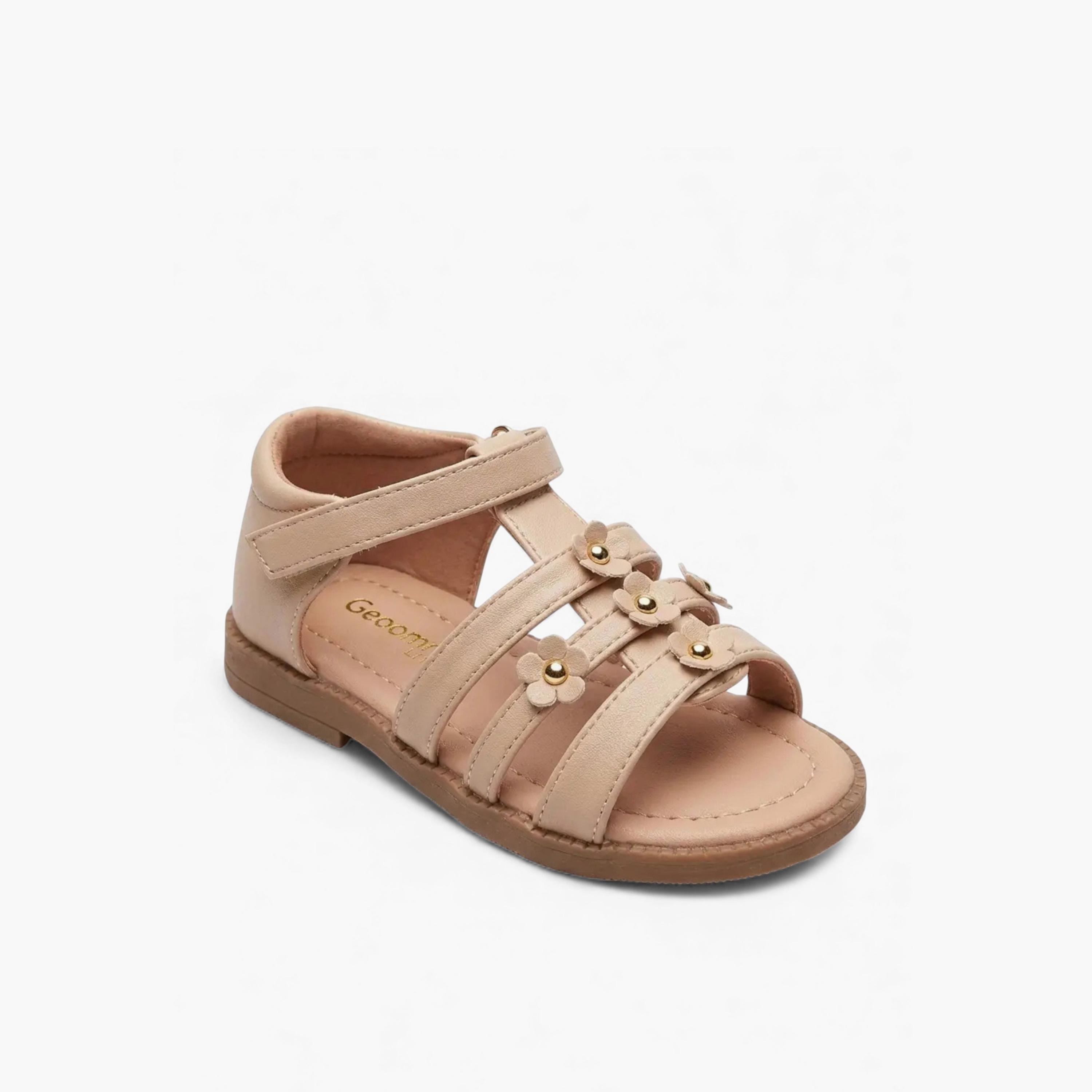 جيومني - صندل بريلي مشبك وحلقة للبنات | CUTE-6-BEIGE-girls-shoes-sandals-image-1