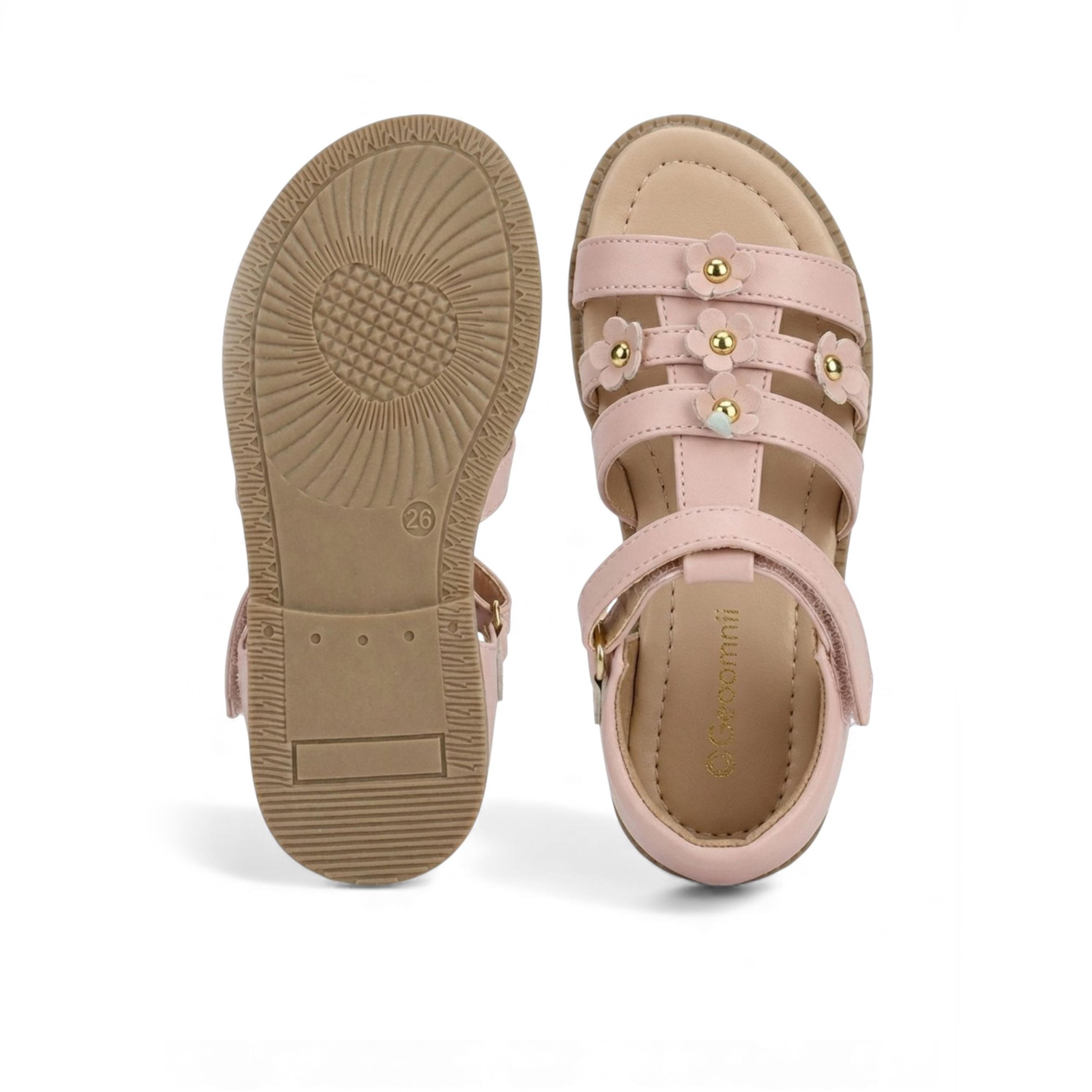 Geoomnii Girls Hook & Loop Britteanie Strap Sandals | CUTE-6-PINK-girls-shoes-sandals-image-3