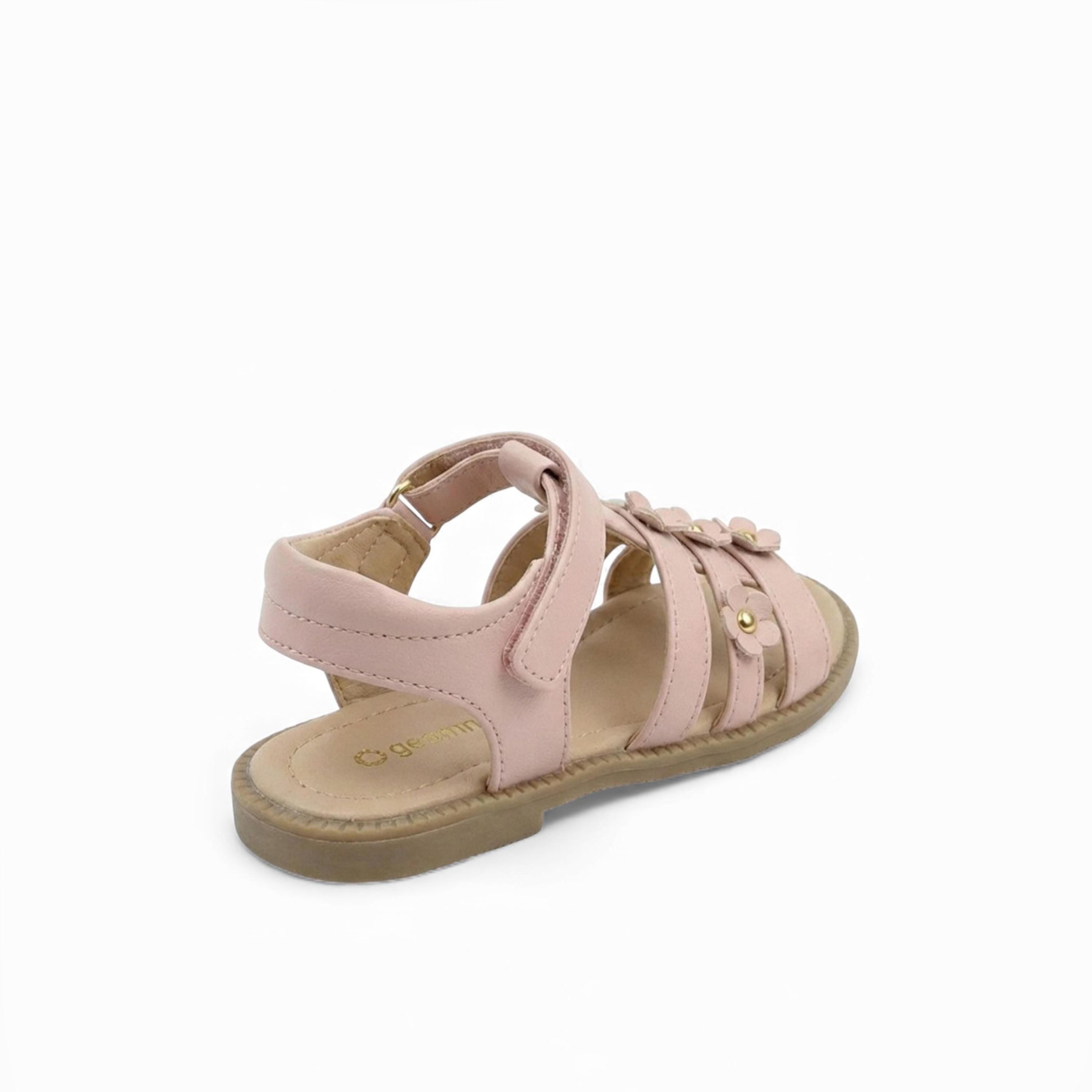 Geoomnii Girls Hook & Loop Britteanie Strap Sandals | CUTE-6-PINK-girls-shoes-sandals-image-5
