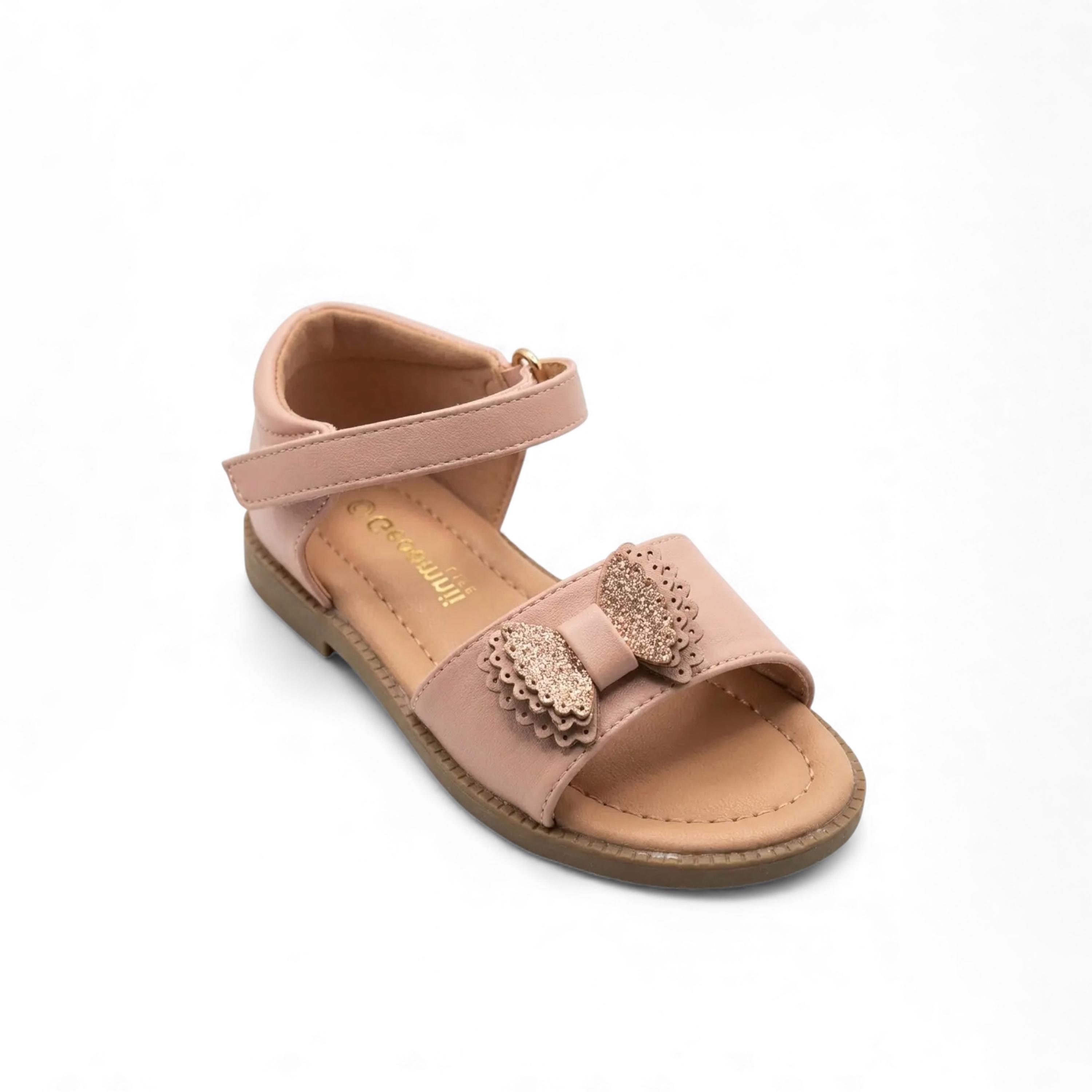 Geoomnii Girls Buckle Shakira Strap Sandals | CUTE-63-PINK-girls-shoes-sandals-image-1