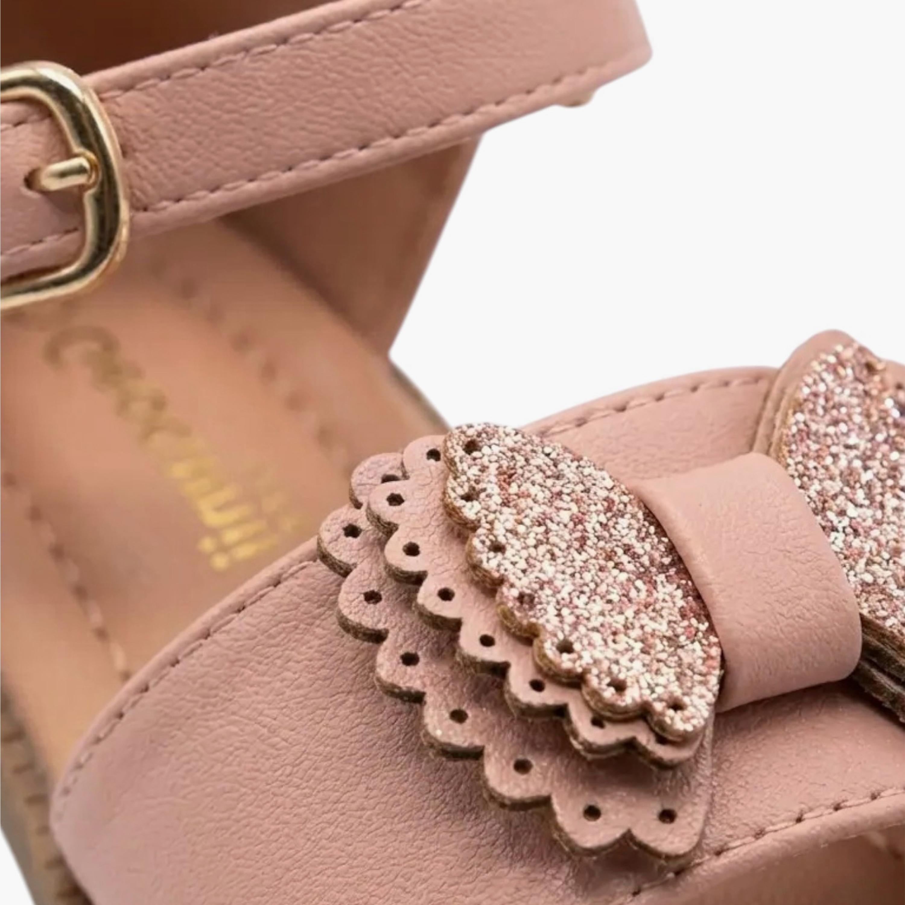 Geoomnii Girls Buckle Shakira Strap Sandals | CUTE-63-PINK-girls-shoes-sandals-image-2