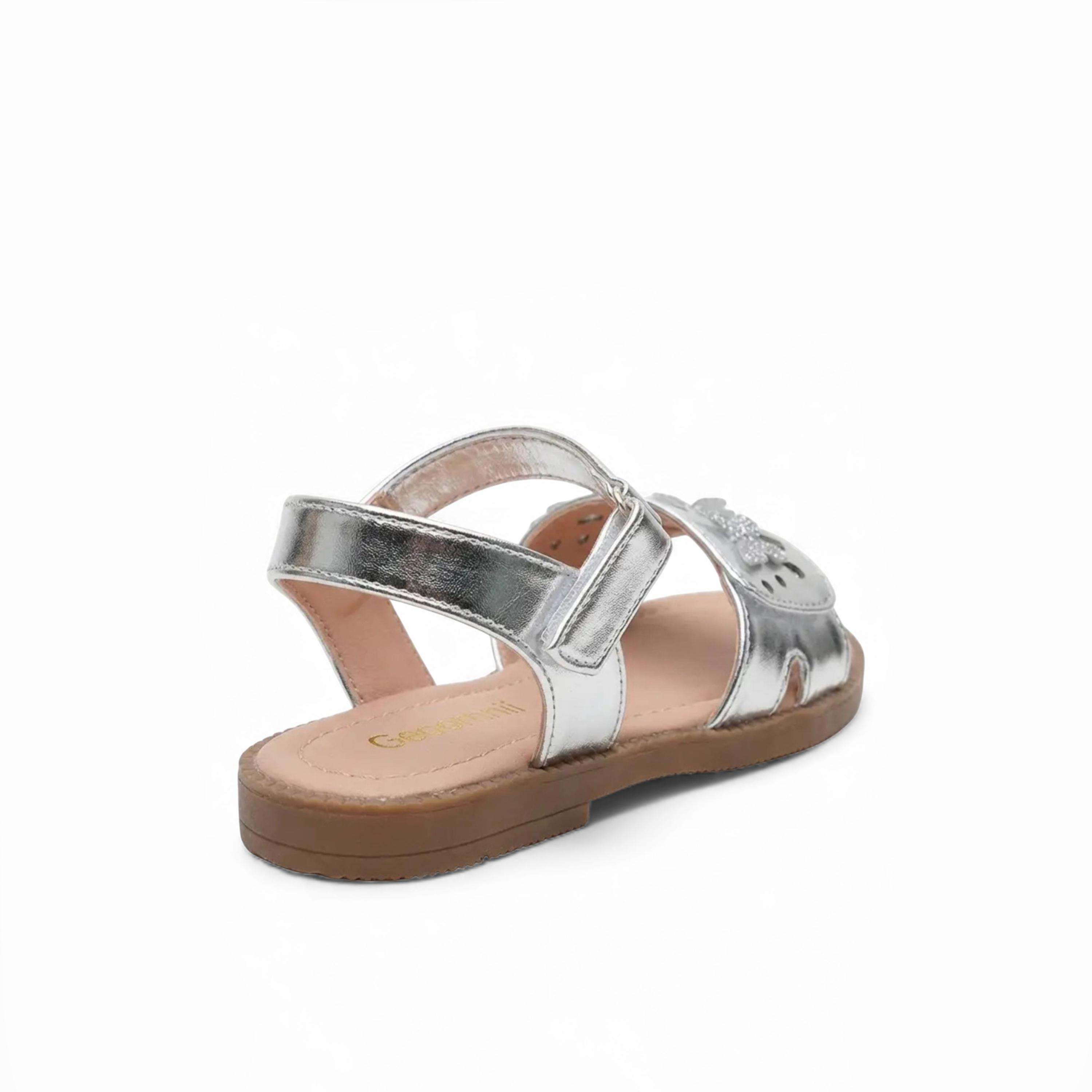 Geoomnii Girls Hook & Loop Sheila Strap Sandals | CUTE-D7-SILVER-girls-shoes-sandals-image-5