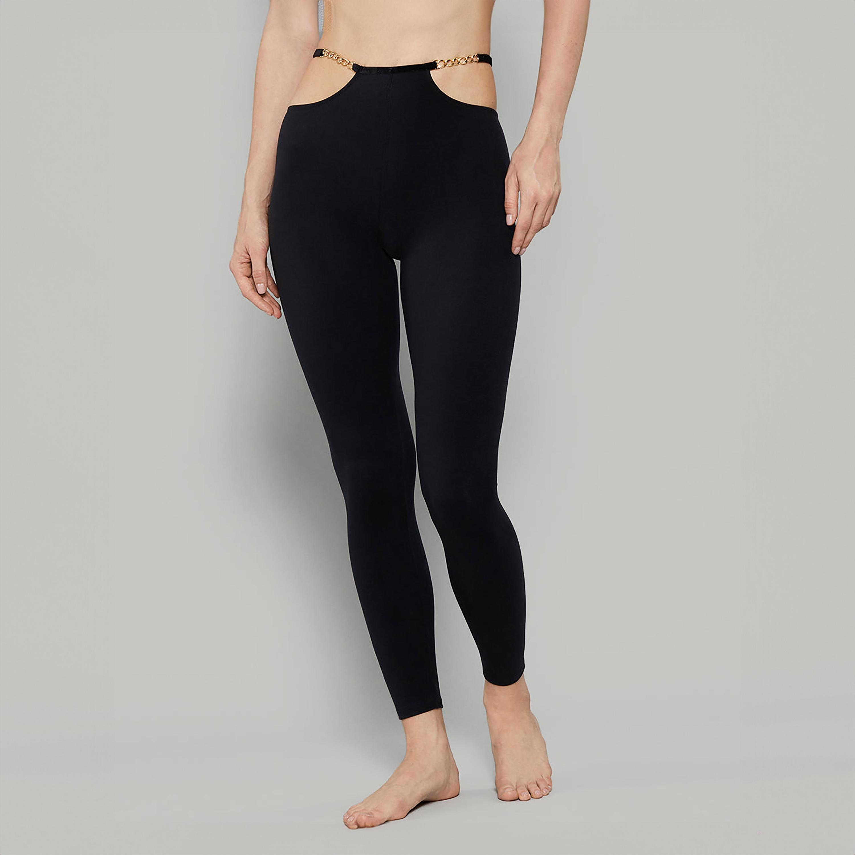 Isla & Evie Sexy High-Rise Elasticated Waist Women's Leggings-women-clothing-lingerie-thermals-image-1
