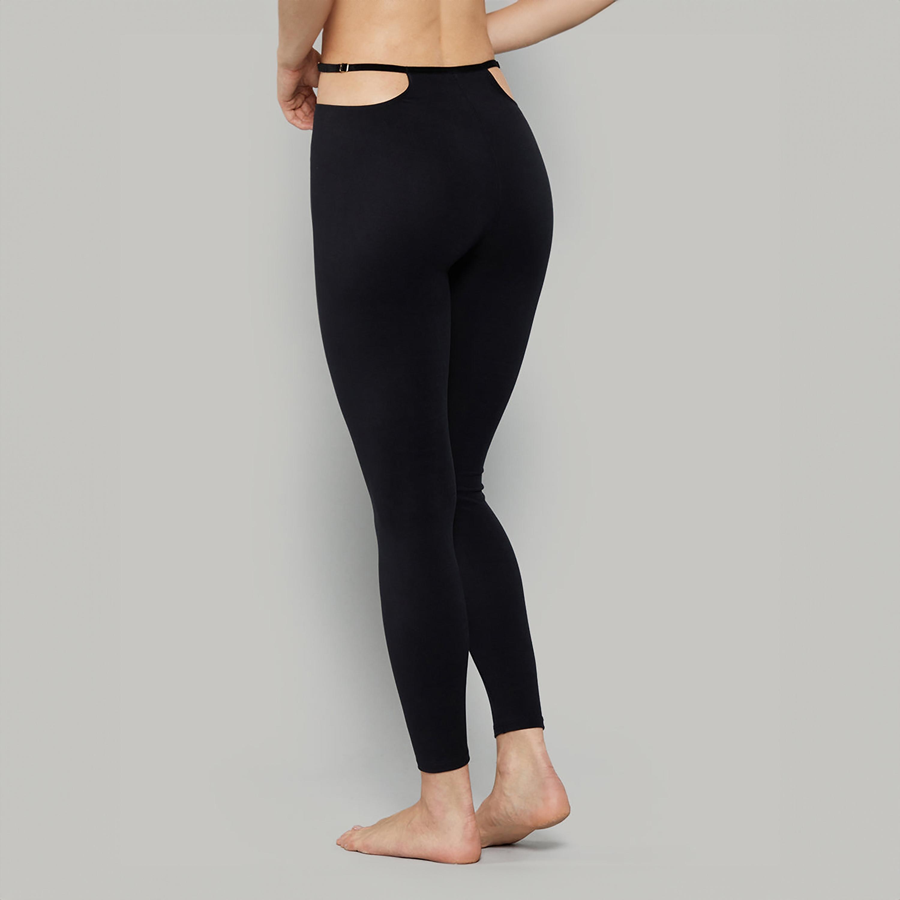 Isla & Evie Sexy High-Rise Elasticated Waist Women's Leggings-women-clothing-lingerie-thermals-image-4