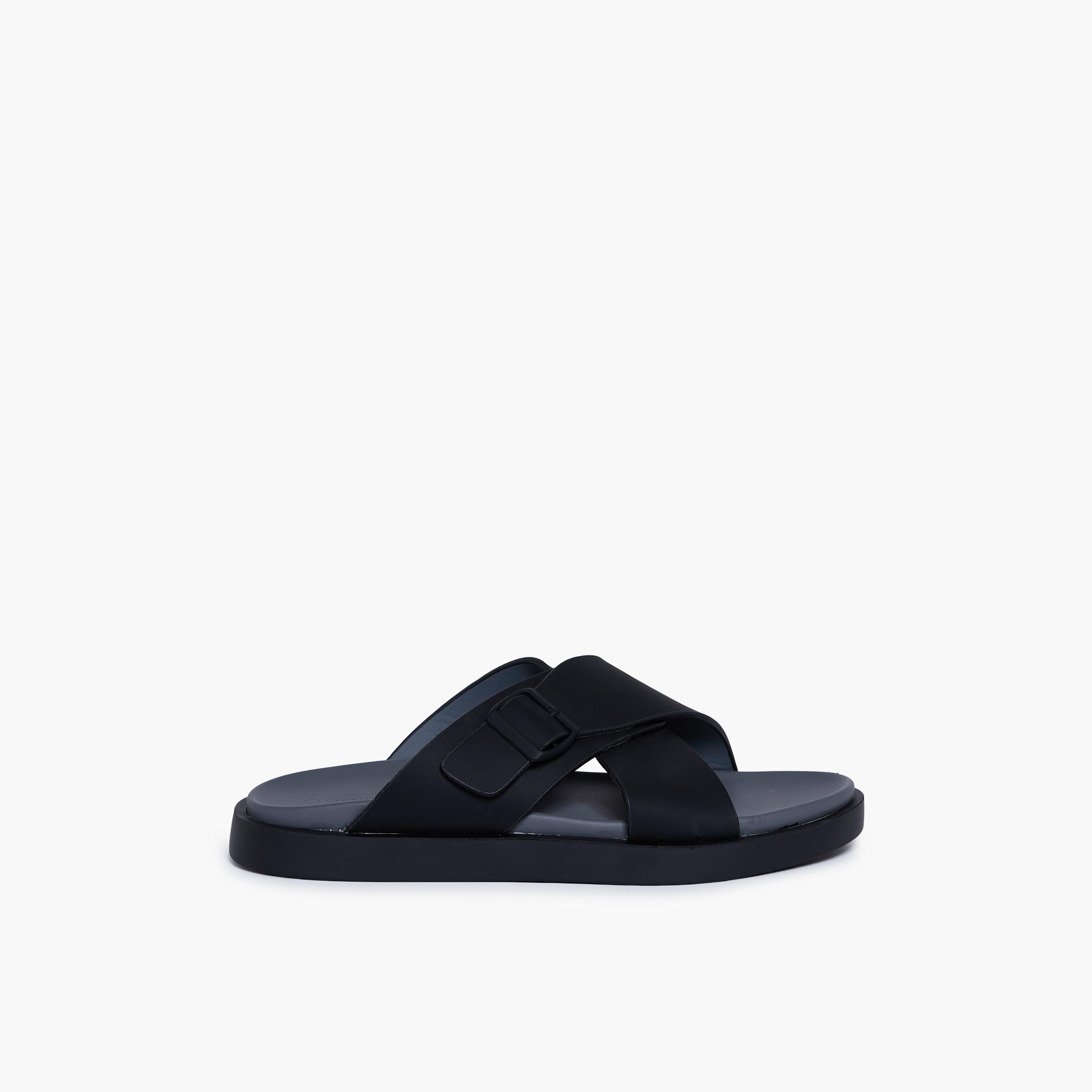 جيومني - صندل زوي سهل الارتداء للرجال | D-431-BLACK-men-shoes-sandals-image-4