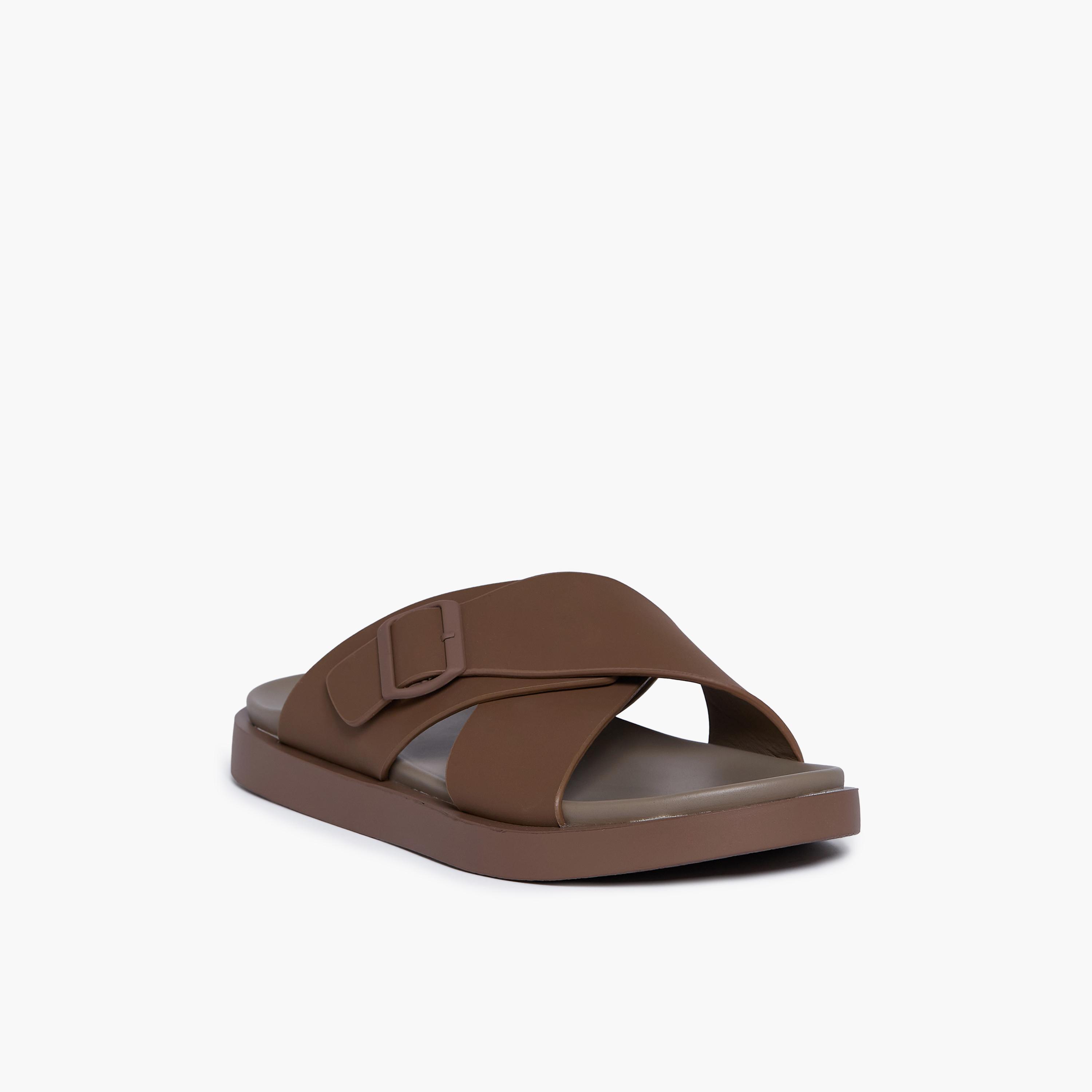 جيومني - صندل كيرا سهل الارتداء للرجال | D-431-COFFEE-men-shoes-sandals-image-1