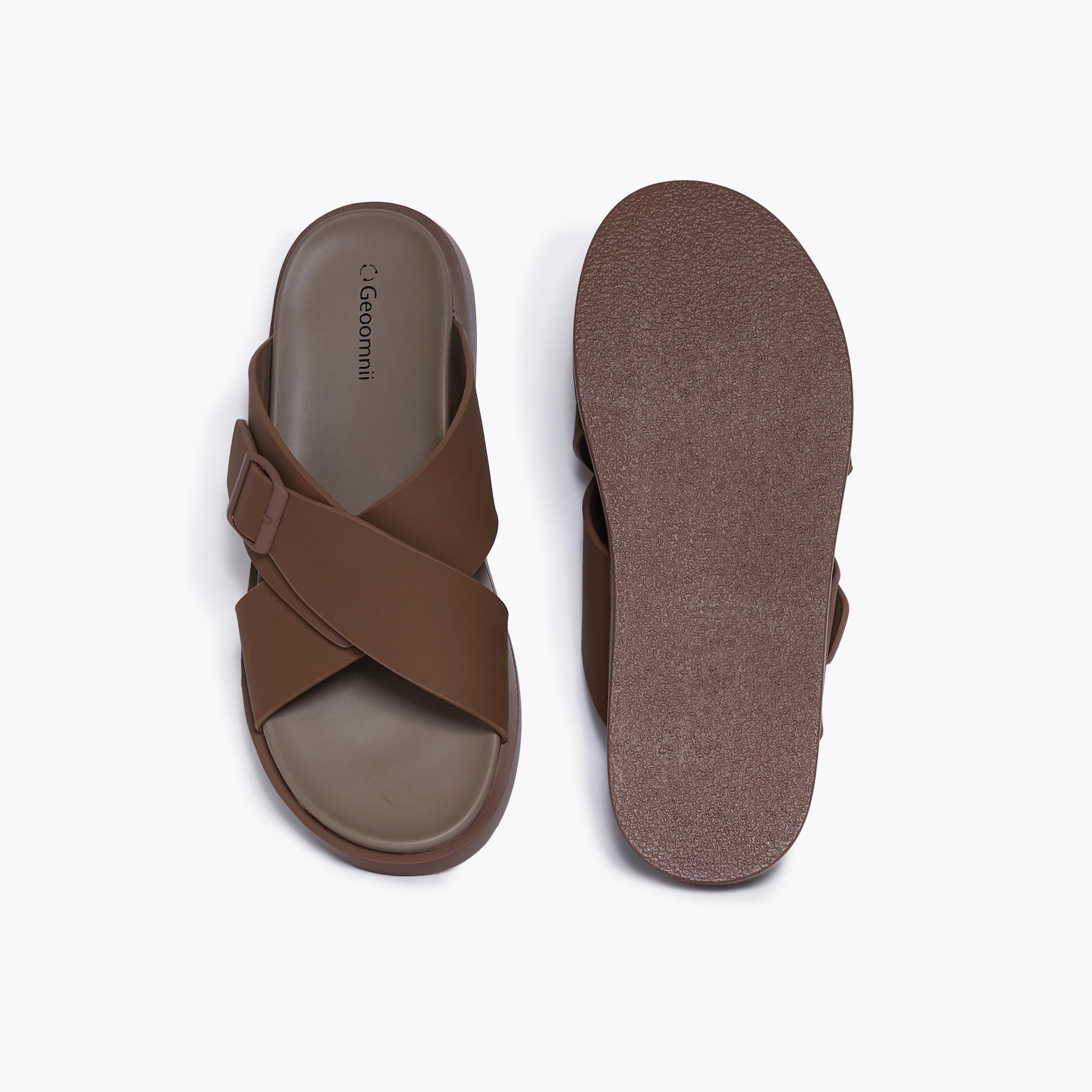 جيومني - صندل كيرا سهل الارتداء للرجال | D-431-COFFEE-men-shoes-sandals-image-3