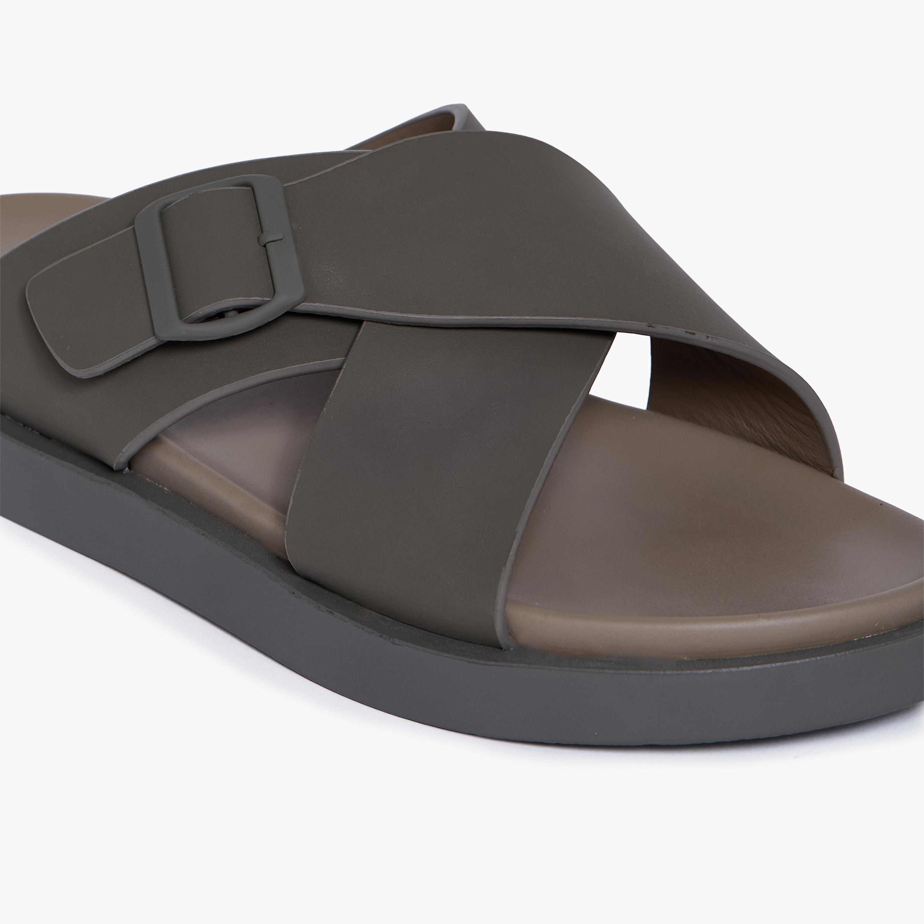 جيومني - صندل ماركو سهل الارتداء للرجال | D-431-OLIVE-men-shoes-sandals-image-2