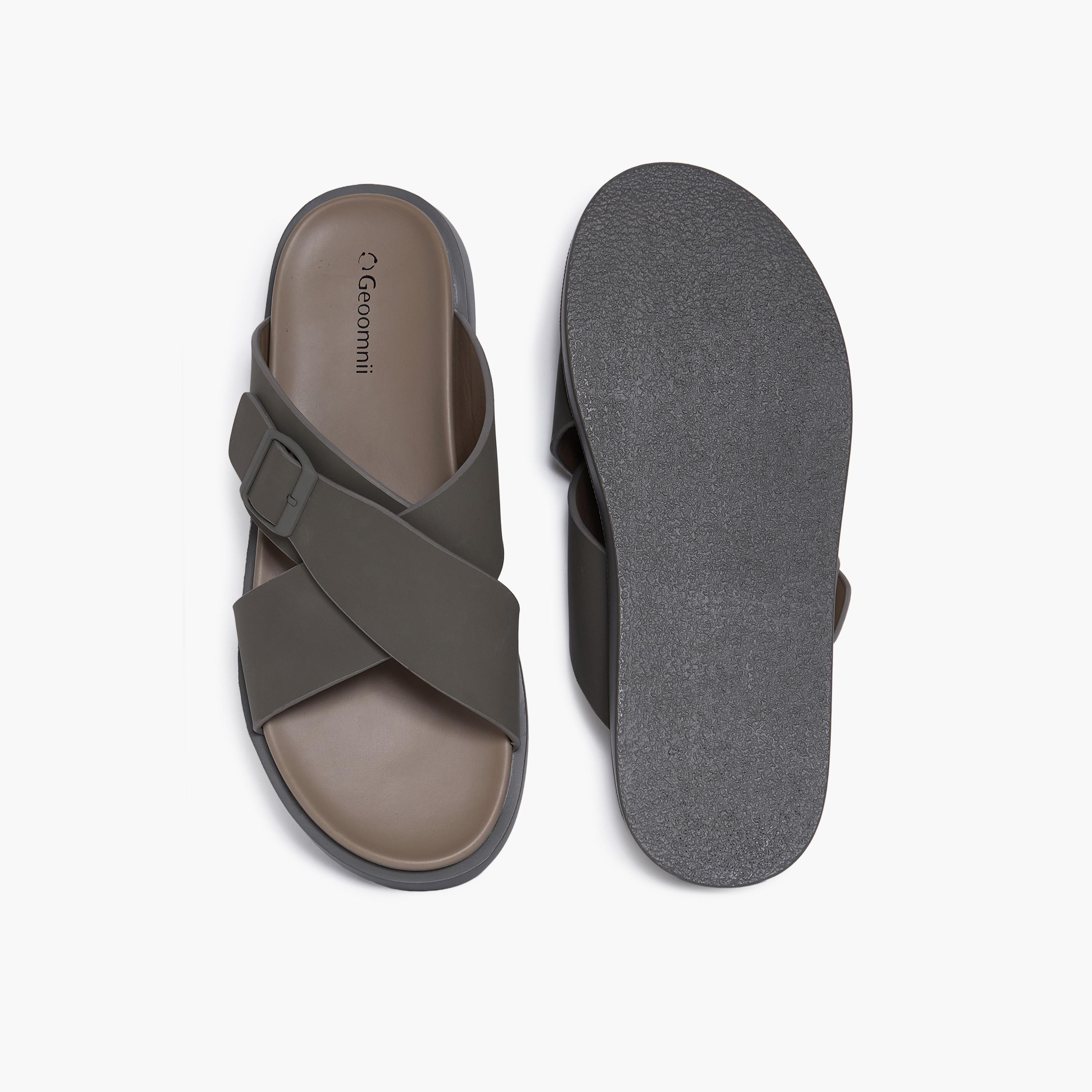 جيومني - صندل ماركو سهل الارتداء للرجال | D-431-OLIVE-men-shoes-sandals-image-3