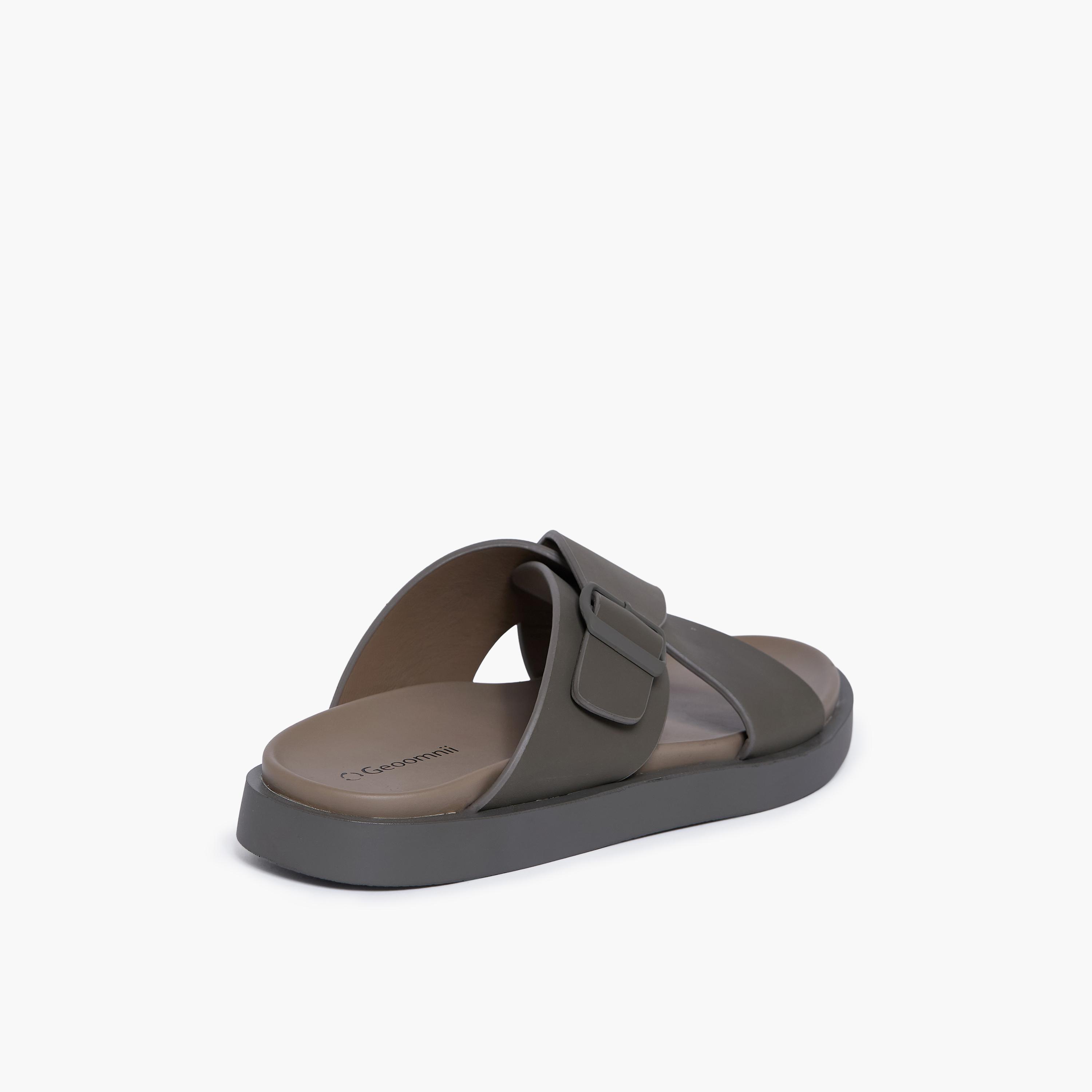 جيومني - صندل ماركو سهل الارتداء للرجال | D-431-OLIVE-men-shoes-sandals-image-5