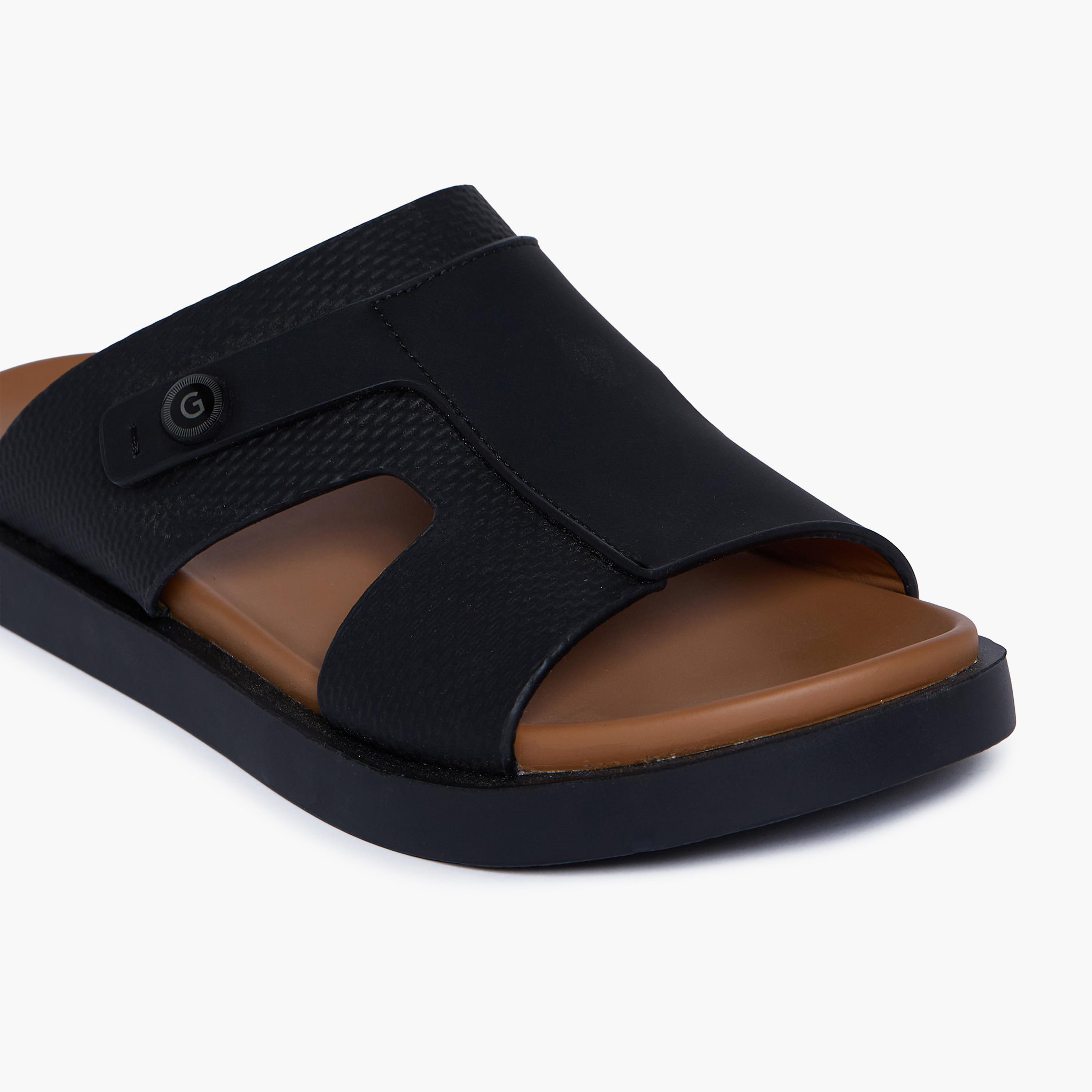 جيومني - صندل دييغو ال سهل الارتداء للرجال | D-432-BLACK-men-shoes-sandals-image-2
