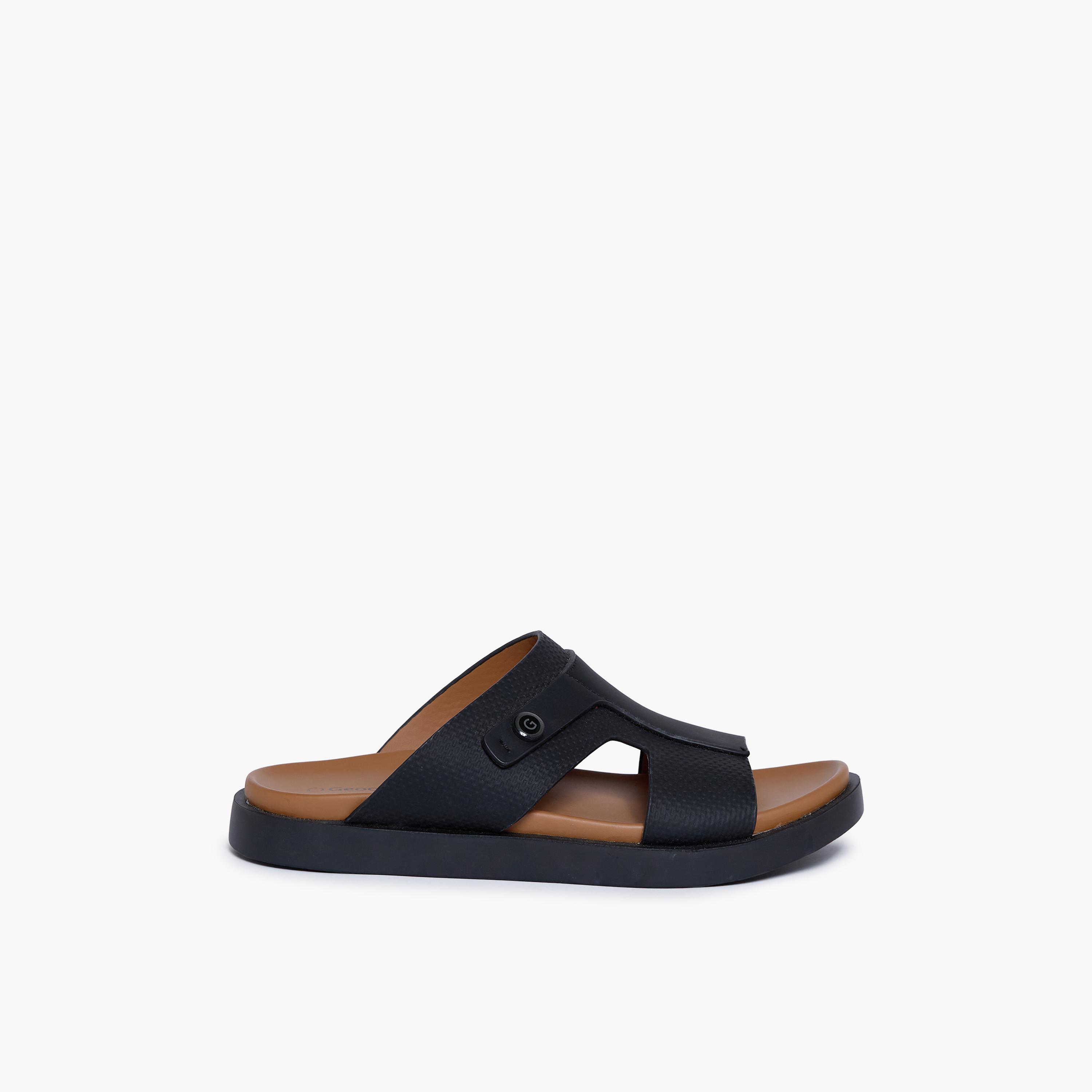 جيومني - صندل دييغو ال سهل الارتداء للرجال | D-432-BLACK-men-shoes-sandals-image-4