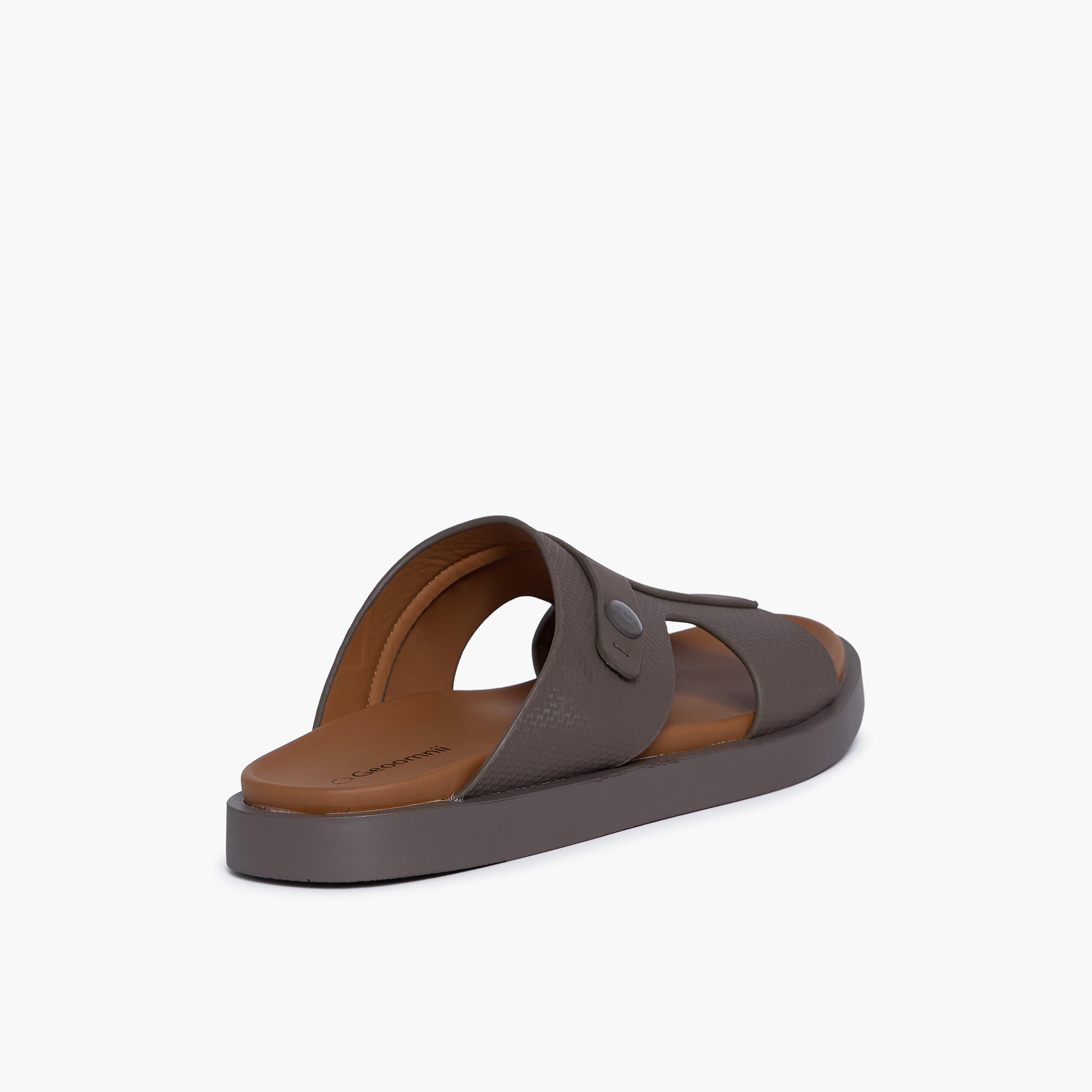 Geoomnii Men's Slip-On Lila Slide Sandals | D-432-KHAKI-men-shoes-sandals-image-5
