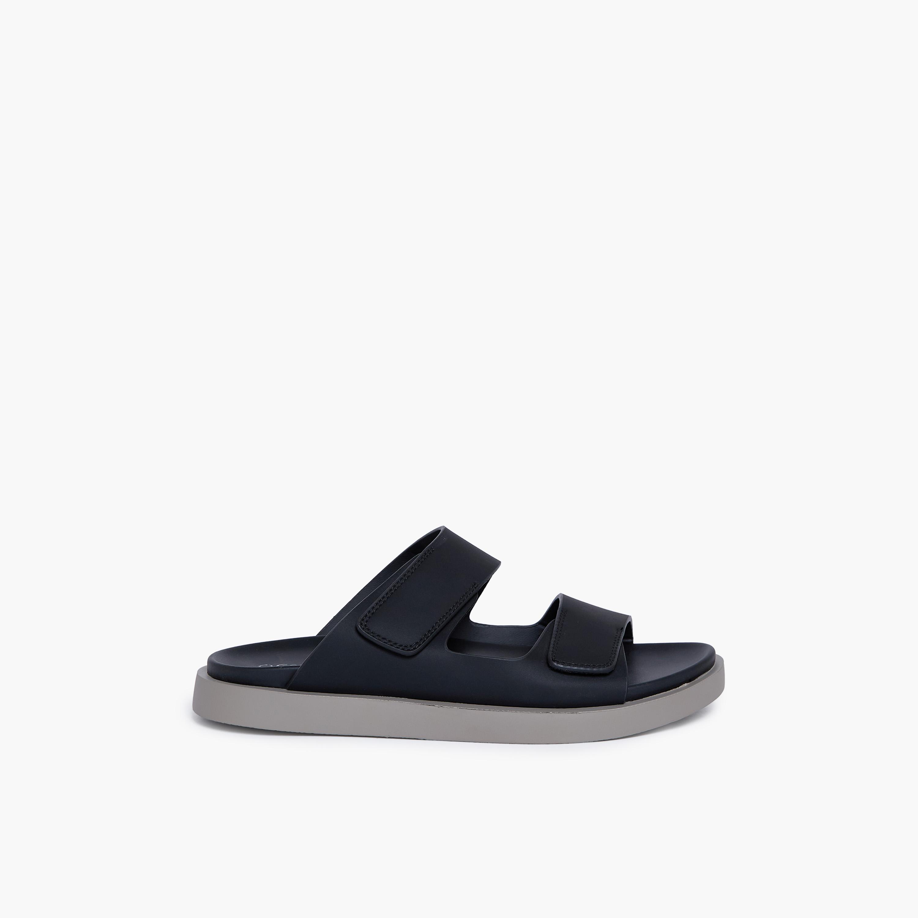 Geoomnii Men's Slip-On Hugo Slide Sandals | D-433-BLACK-men-shoes-sandals-image-4
