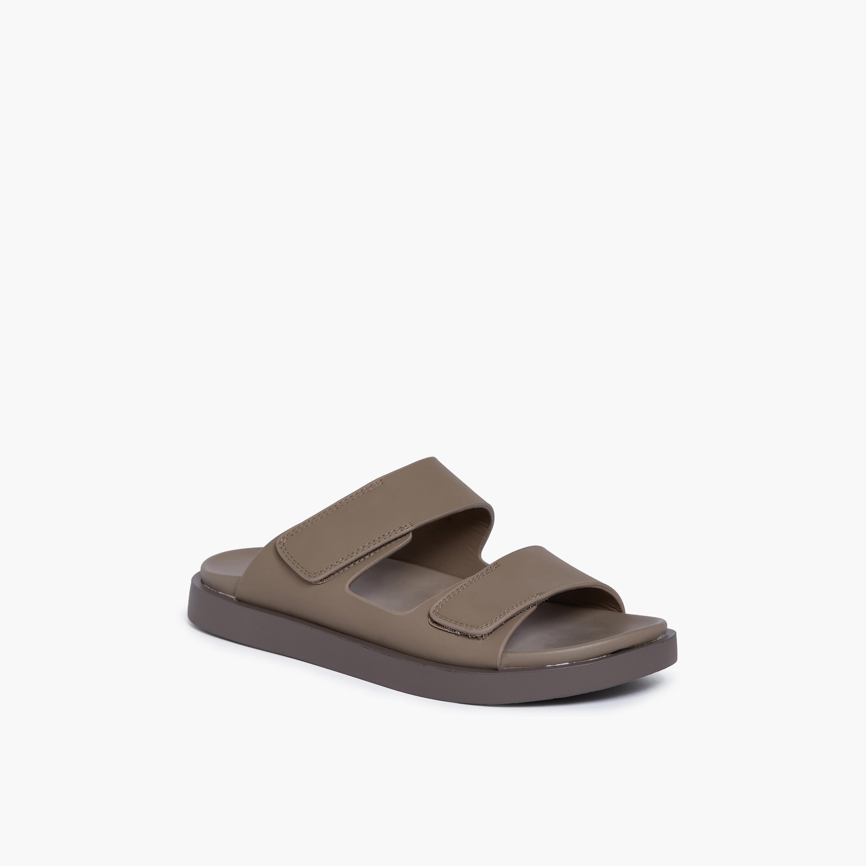 جيومني - صندل بابلو سهل الارتداء للرجال | D-433-KHAKI-men-shoes-sandals-image-1