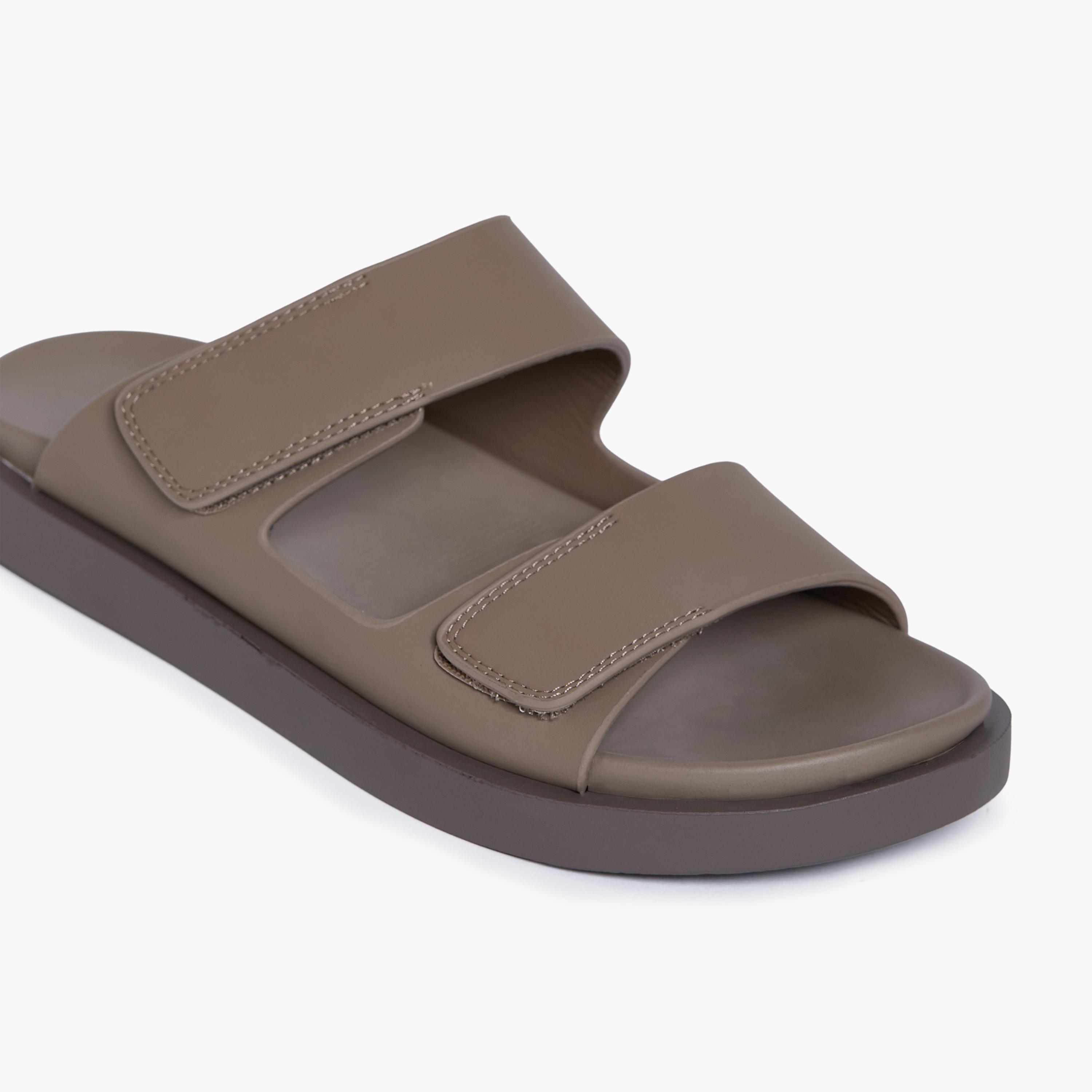 جيومني - صندل بابلو سهل الارتداء للرجال | D-433-KHAKI-men-shoes-sandals-image-2