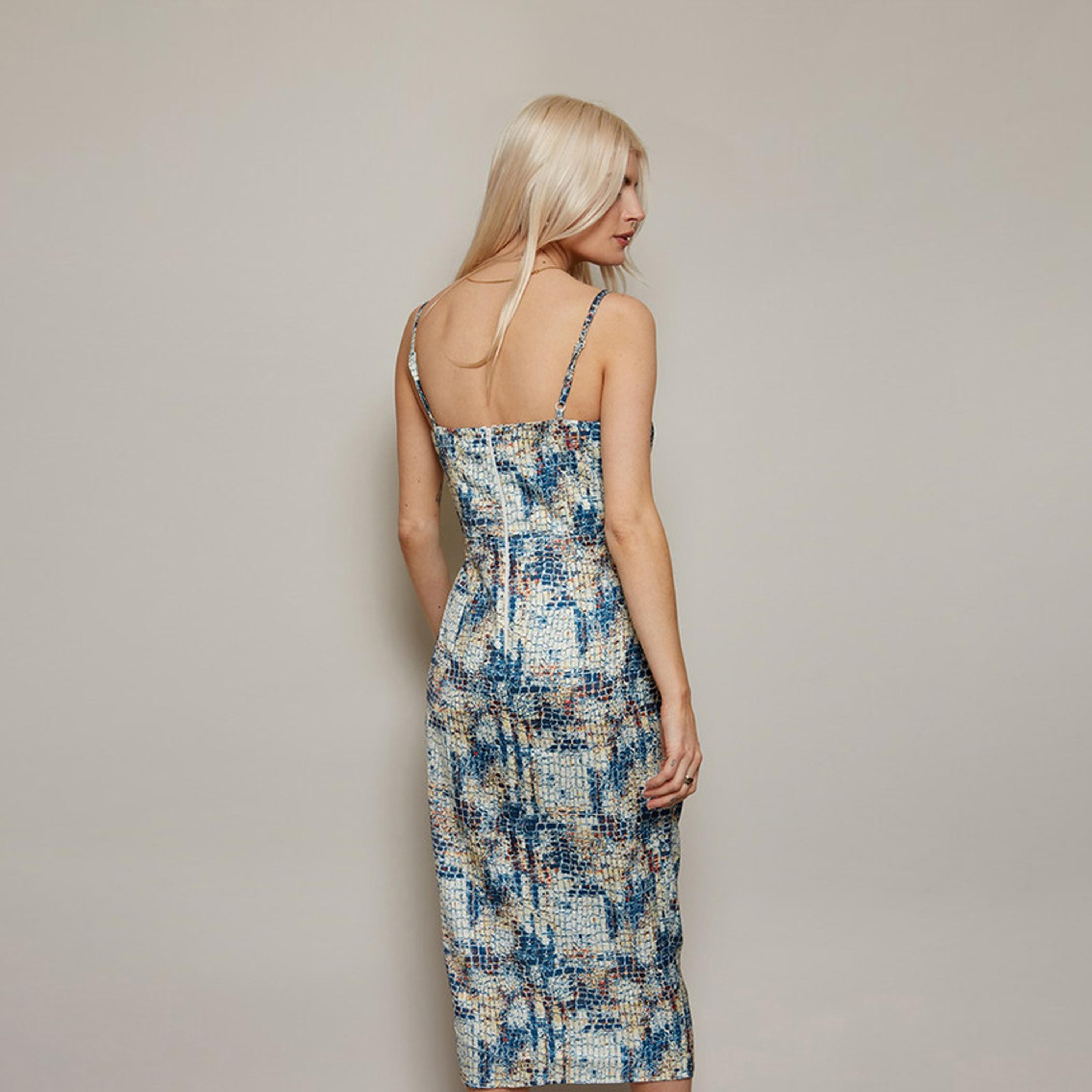 Little Mistress Multicolour Floral Shoulder Straps Slit Midi Dress-women-clothing-dresses-image-3