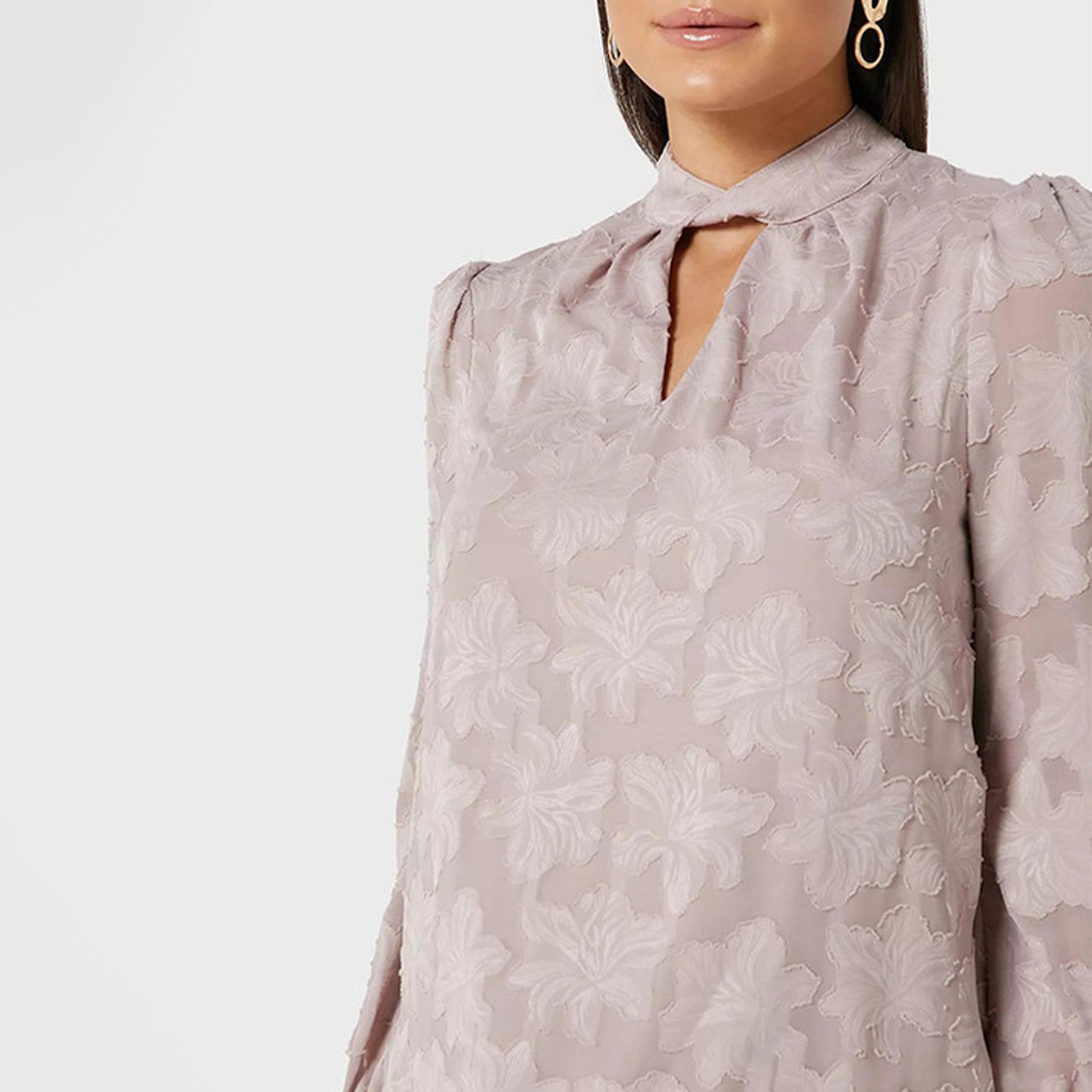 Little Mistress Floral High Neck Long Sleeve Top-women-clothing-shirtsandblouses-blouses-image-2