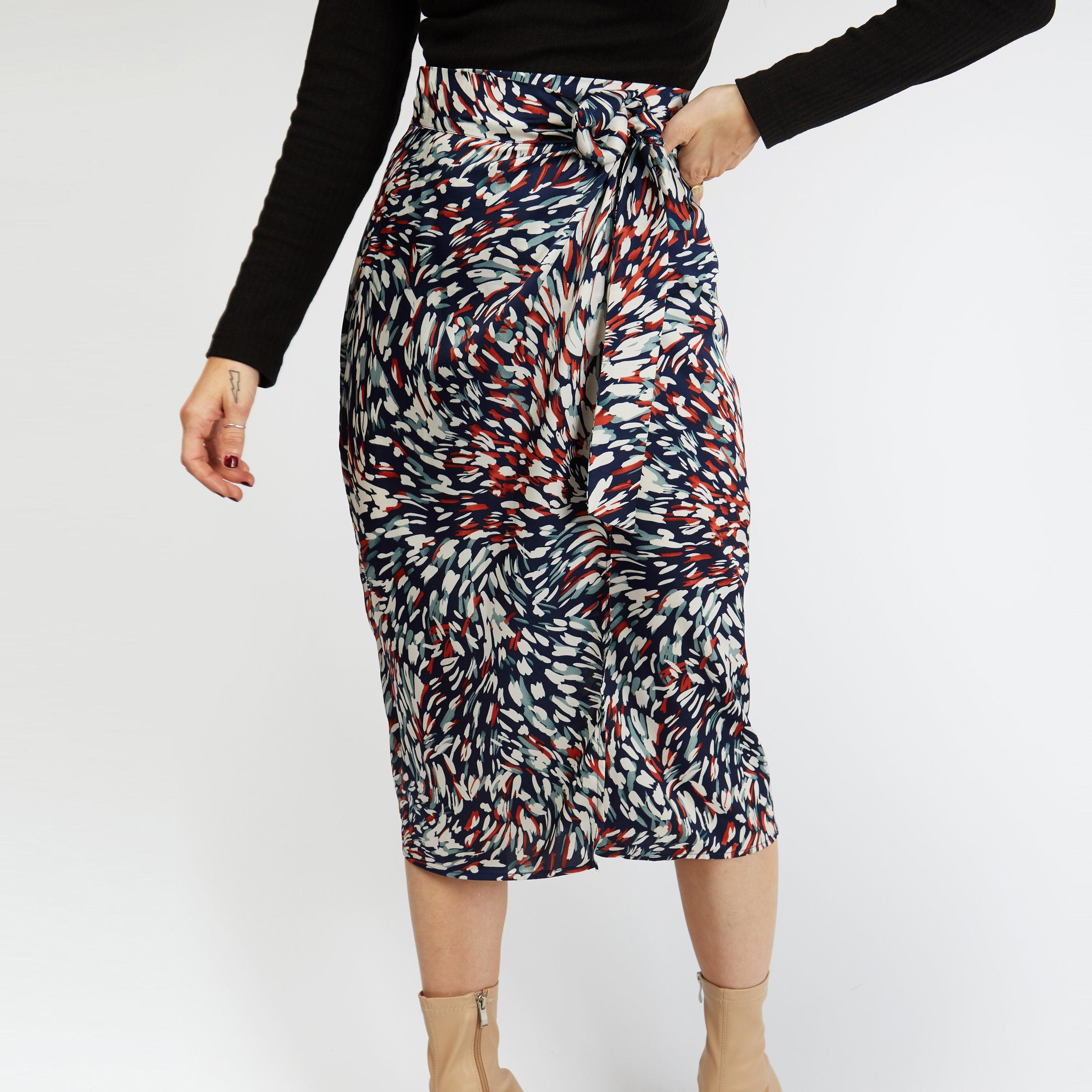 ليتل مسترس- تنورة متوسطة الطول طبعة حيوانات -women-clothing-skirts-image-1