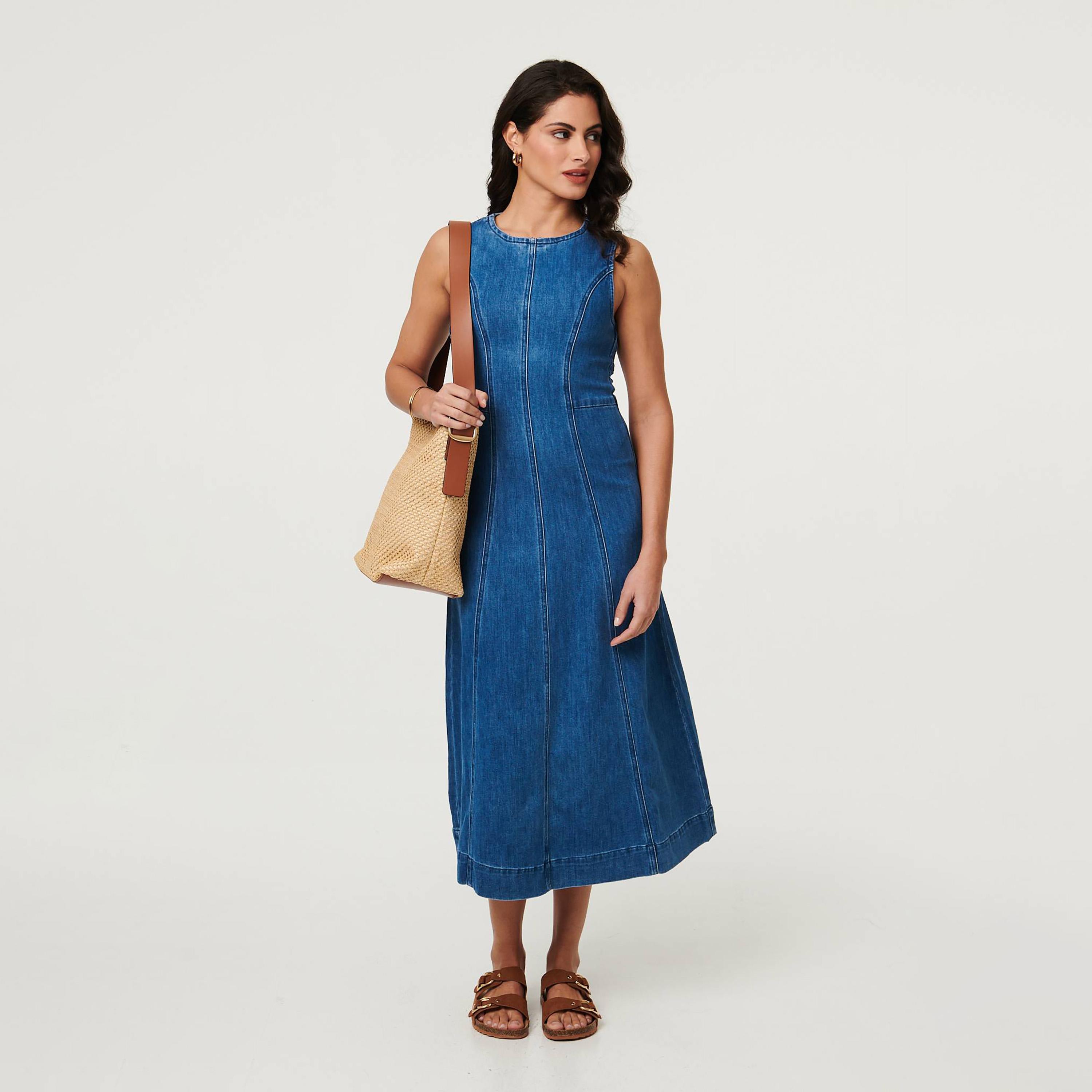 Izabel London Washed Women's Midi Dress-women-clothing-dresses-image-1