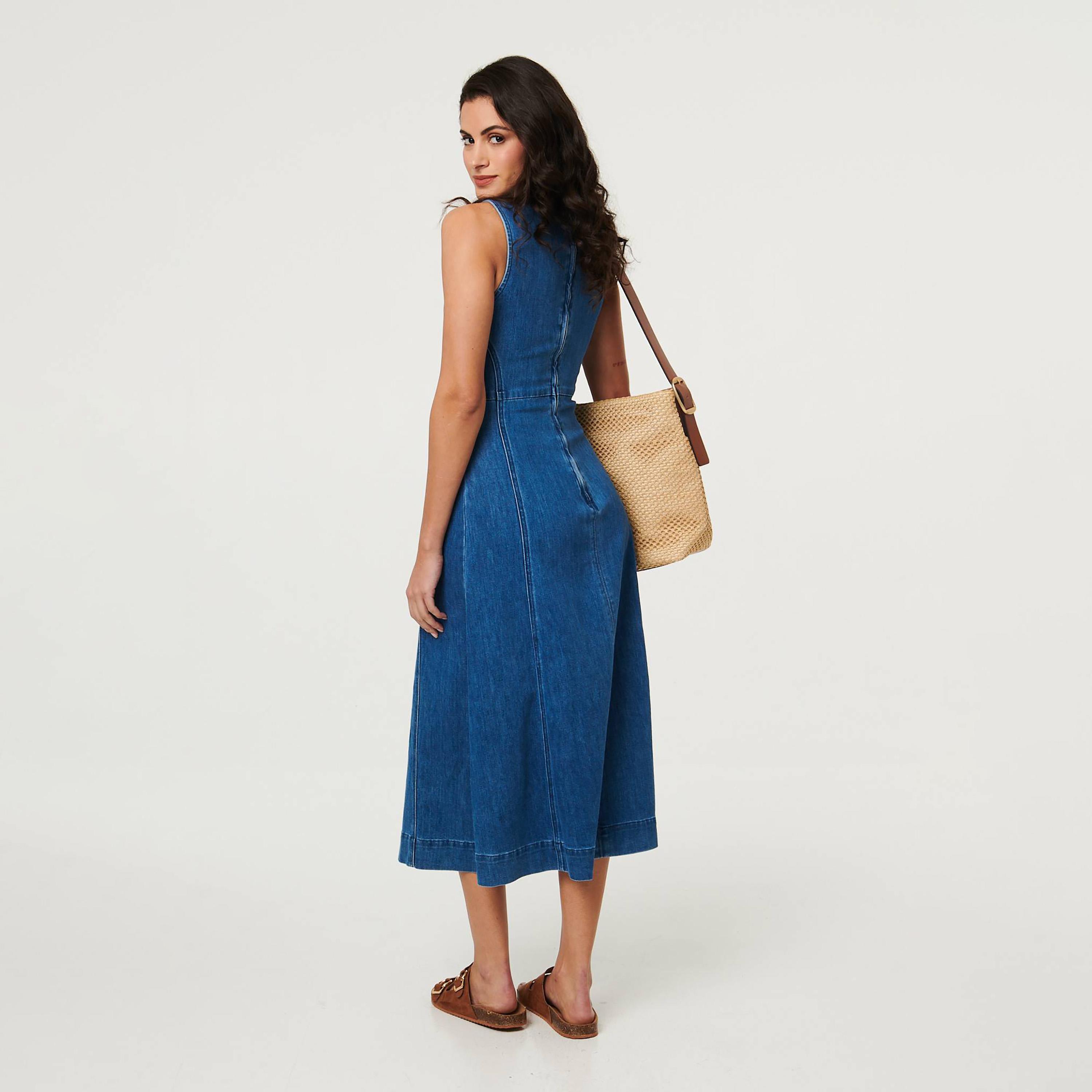 Izabel London Washed Women's Midi Dress-women-clothing-dresses-image-3