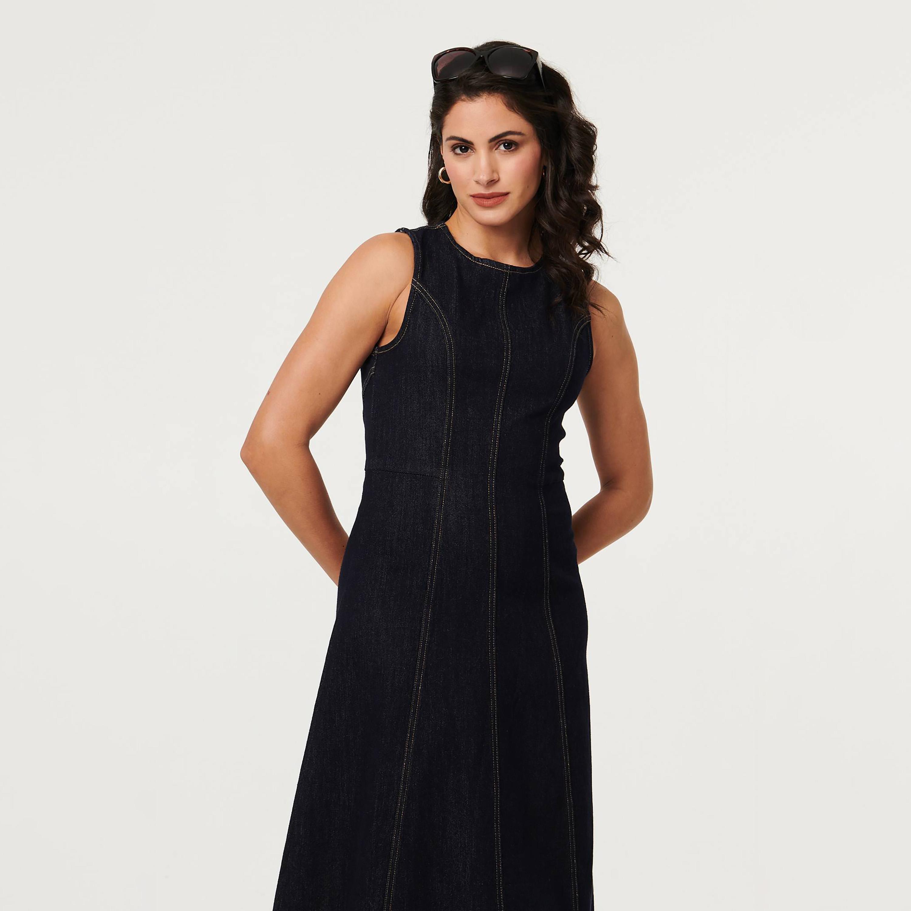 Izabel London Washed Women's Midi Dress-women-clothing-dresses-image-6