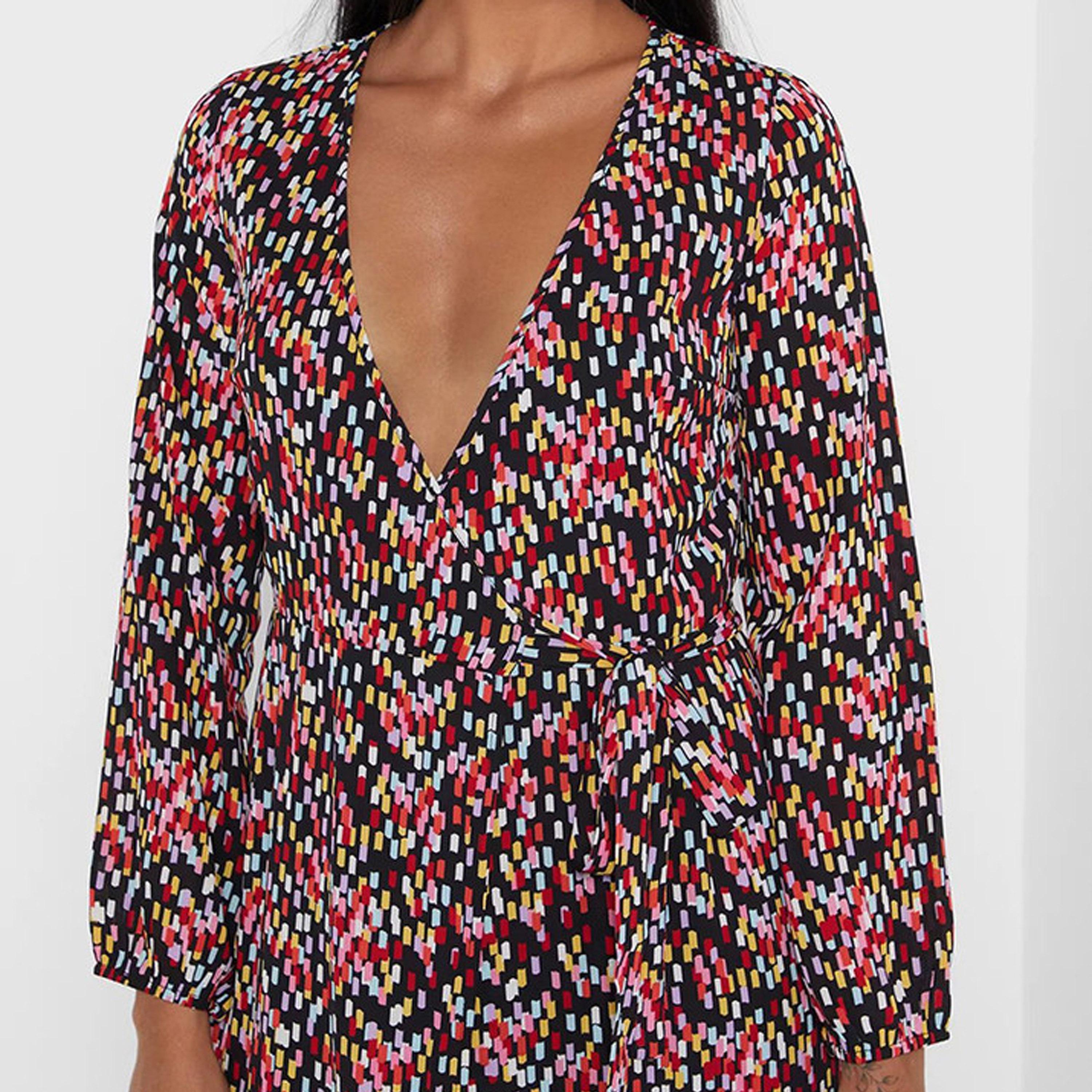 فستان ماكسي بفتحة بلون اسود من ليتل ميسترس -women-clothing-dresses-image-2