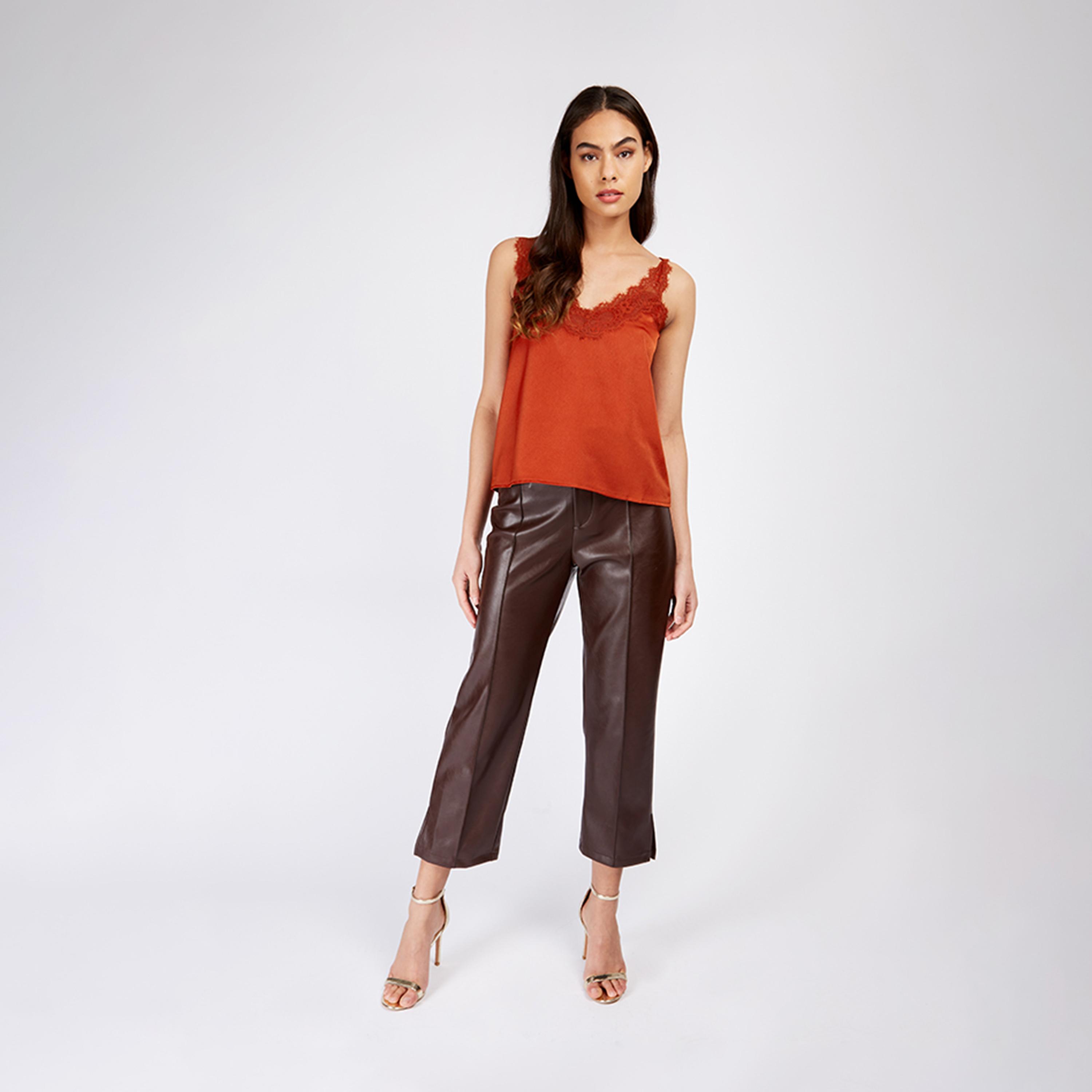 Little Mistress Lace V-neck Sleeveless Cami Top-women-clothing-shirtsandblouses-blouses-image-1
