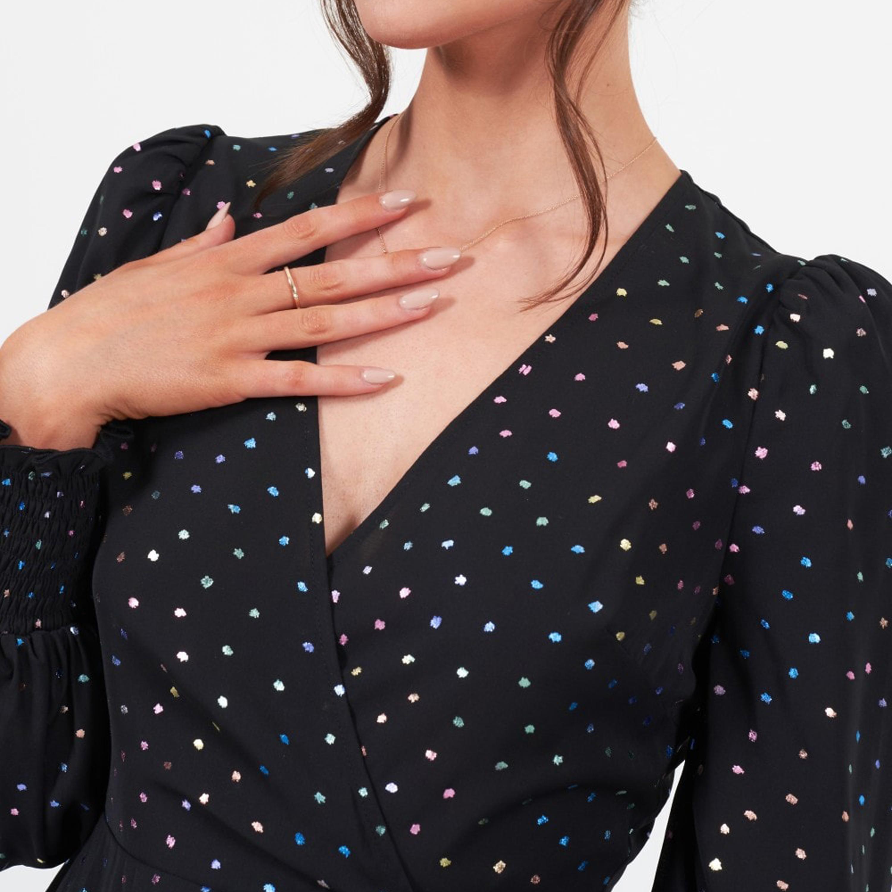 ليتل مسترس- بلوزة ملفوف منقطة ياقة على شكل V أكمام طويلة-women-clothing-shirtsandblouses-blouses-image-3
