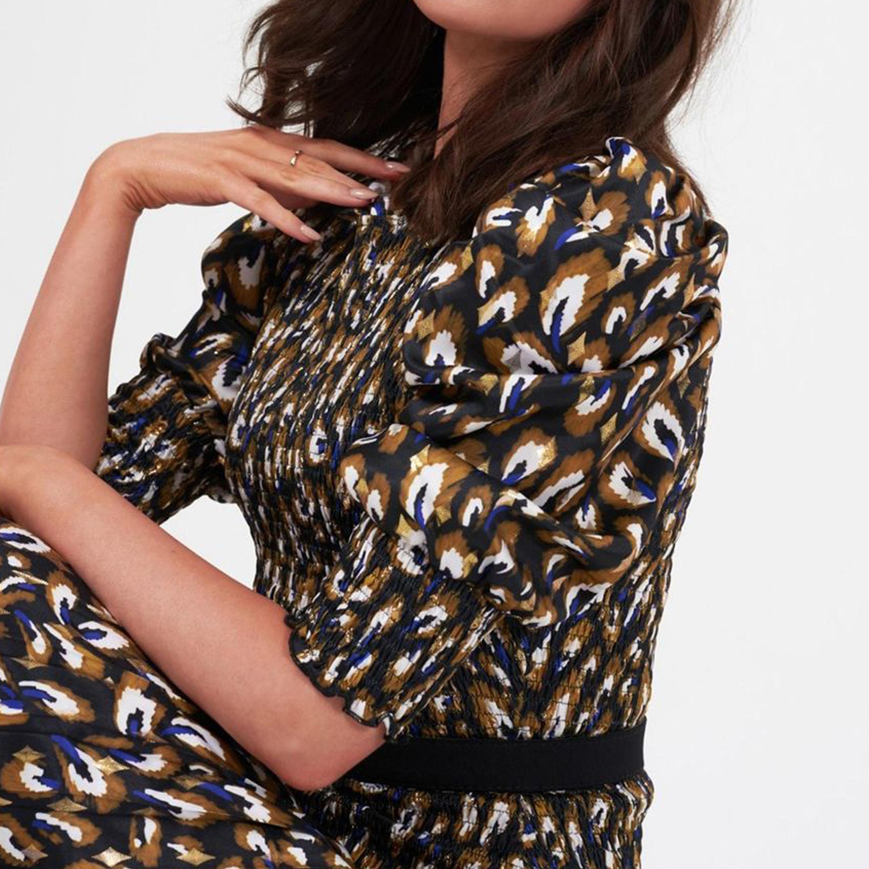Little Mistress Printed Round Neck A-line Midi Dress-women-clothing-dresses-image-2