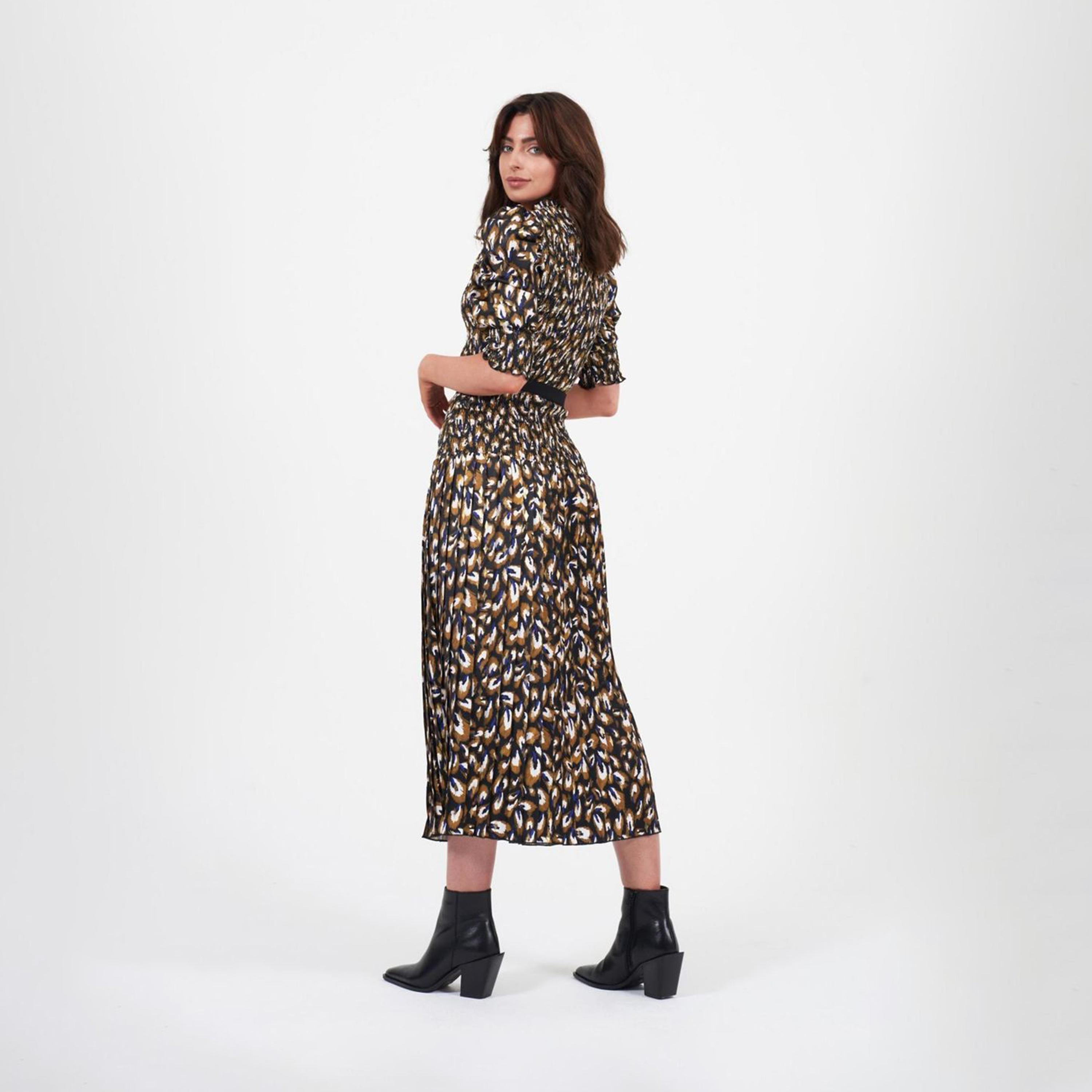 Little Mistress Printed Round Neck A-line Midi Dress-women-clothing-dresses-image-3