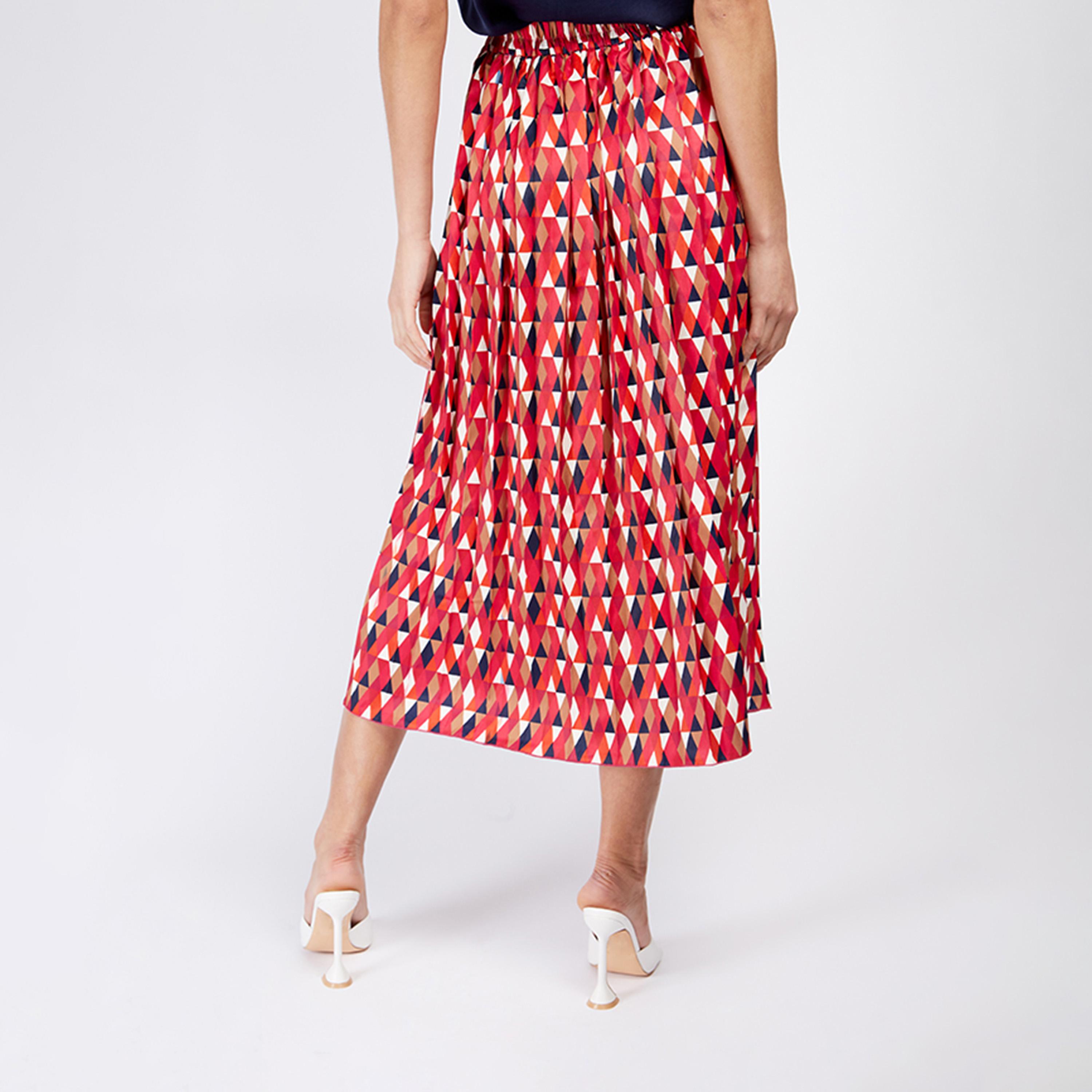 ليتل مسترس-  تنورة بشكل A متوسطة الطول تصميم منقوش -women-clothing-skirts-image-3