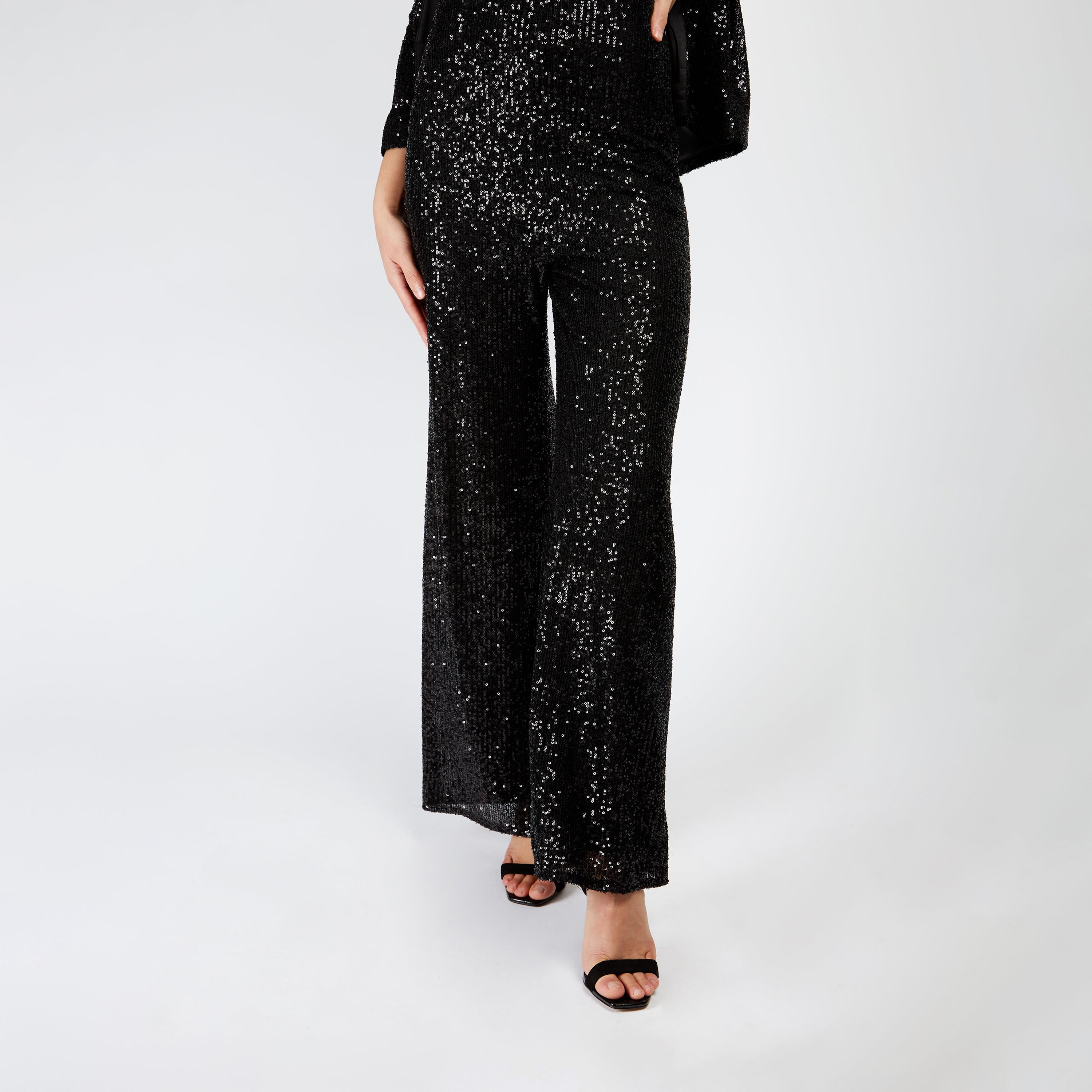 Little Mistress Sequins High-Rise Trousers-women-clothing-bottoms-trousers-image-1