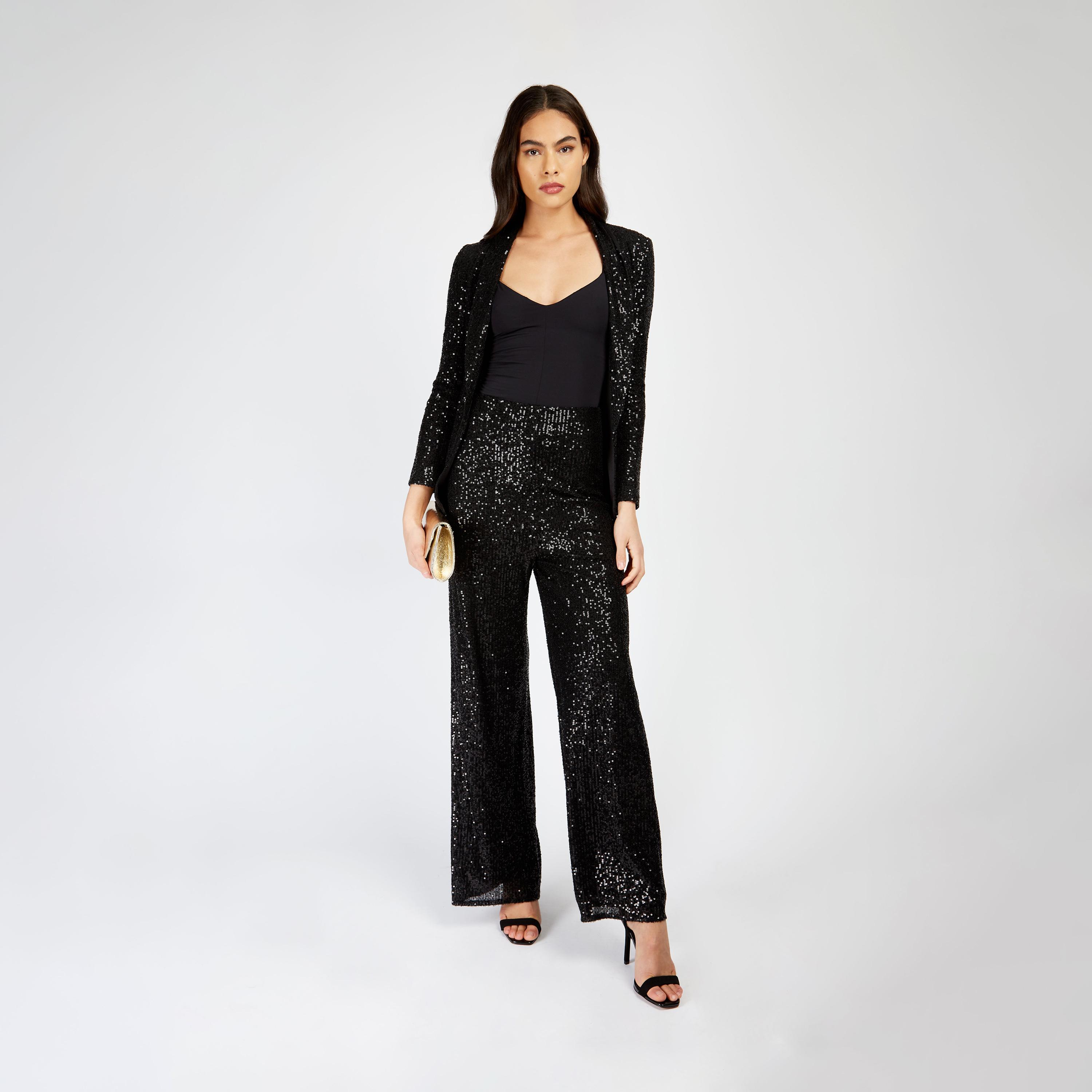 Little Mistress Sequins High-Rise Trousers-women-clothing-bottoms-trousers-image-2