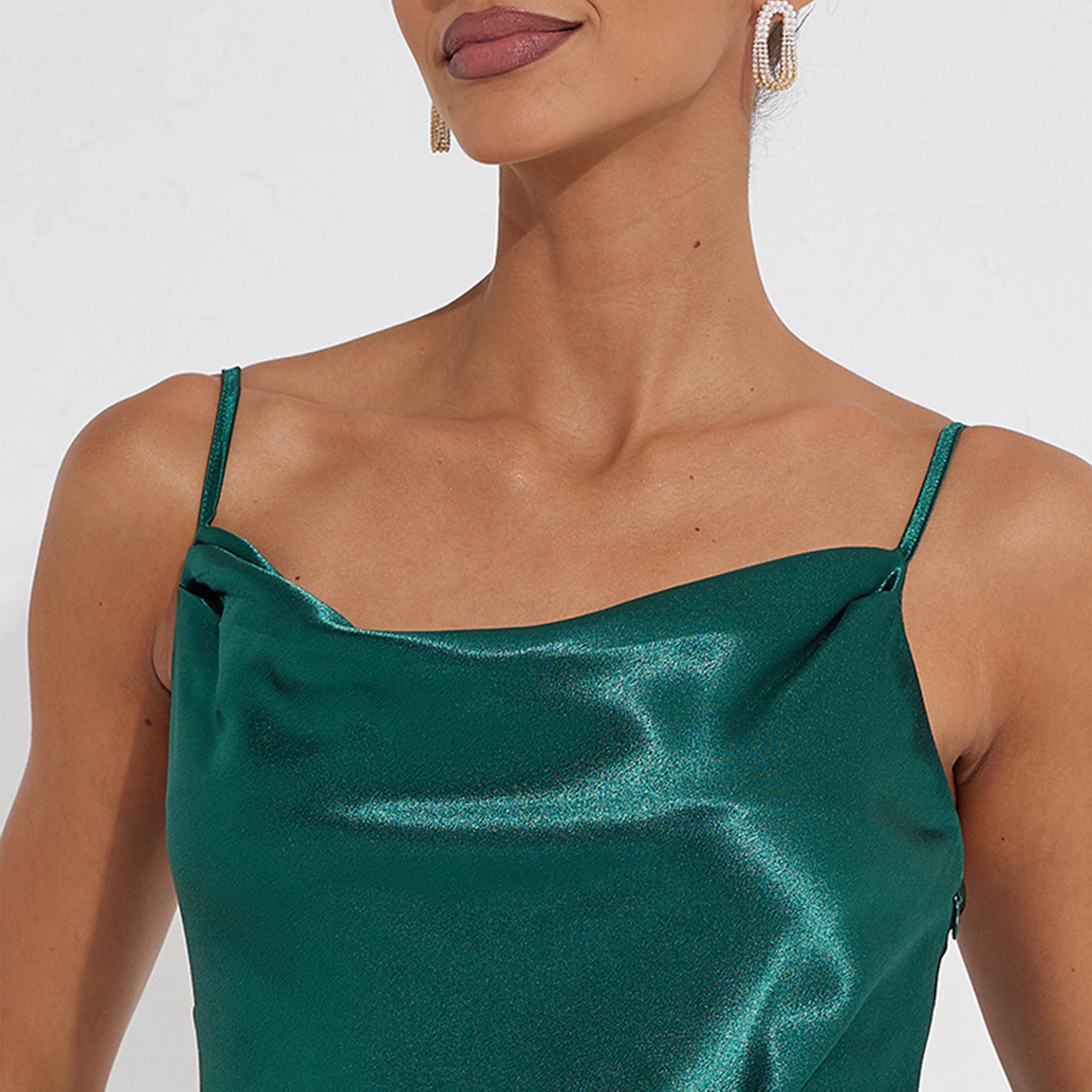 Little Mistress Satin Cowl Neck Slit Midi Dress-women-clothing-dresses-image-3