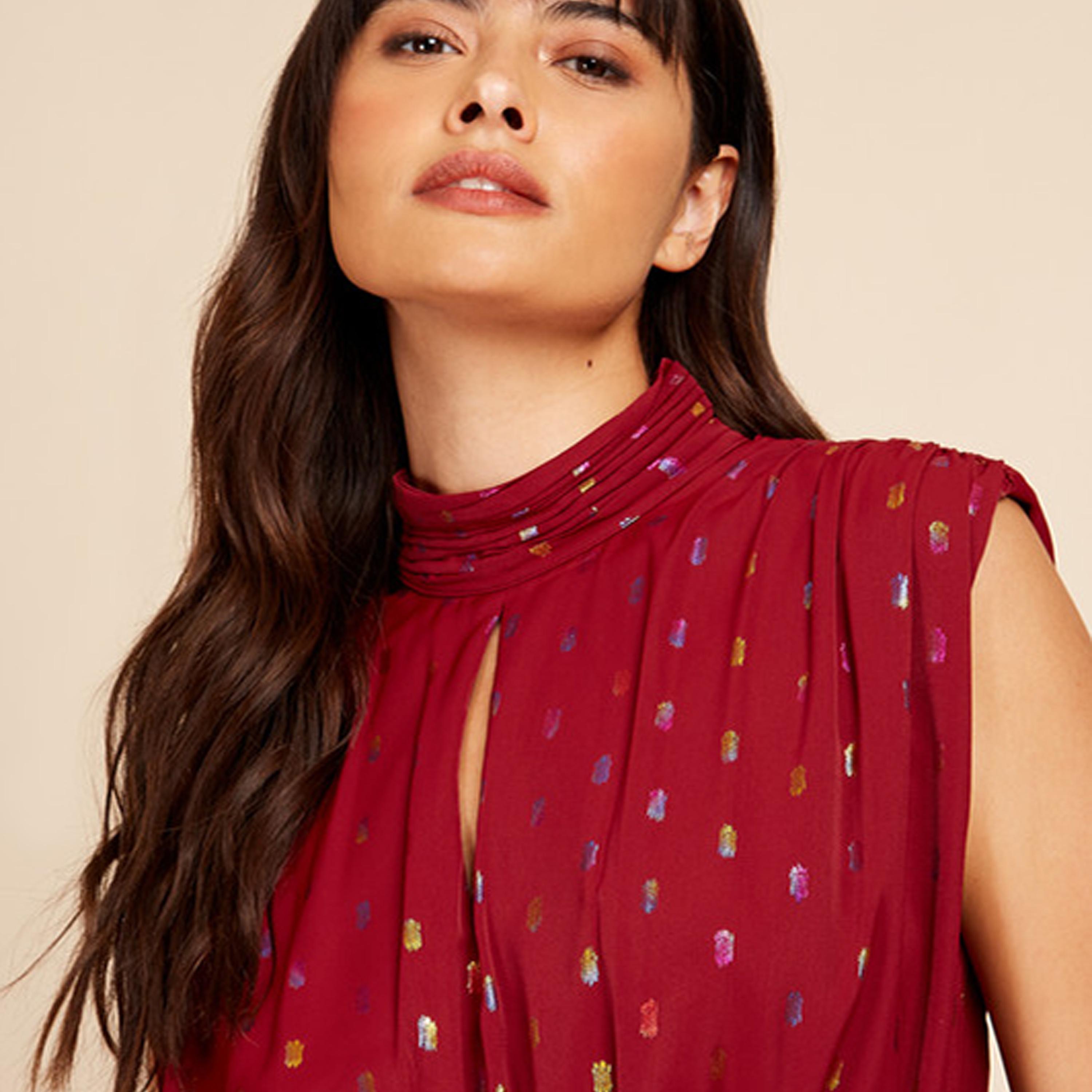 Little Mistress Printed High Neck A-line Mini Dress-women-clothing-dresses-image-3