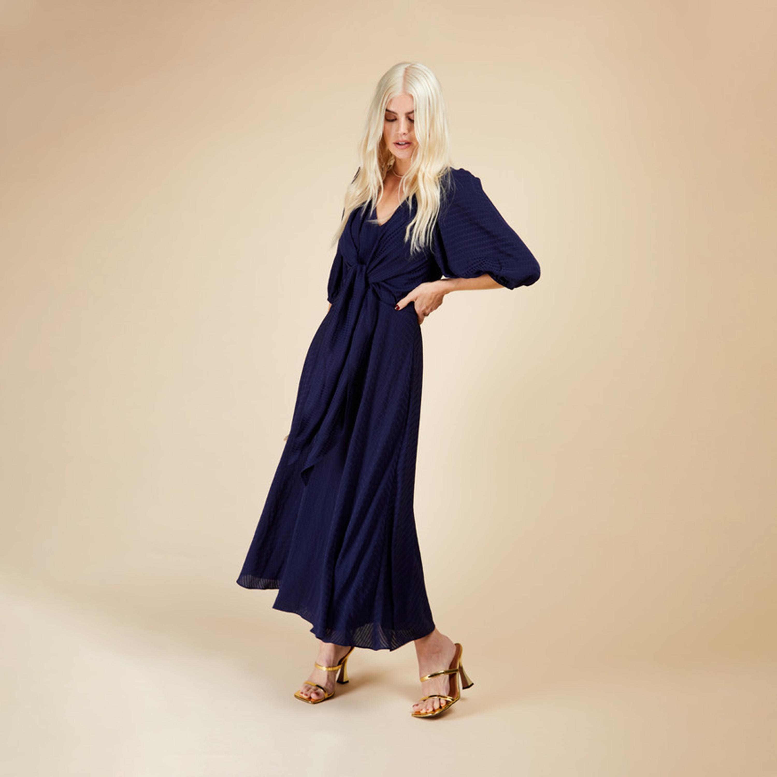 ليتل مسترس- فستان ماكسي شكل A ياقة على شكل V-women-clothing-dresses-image-1