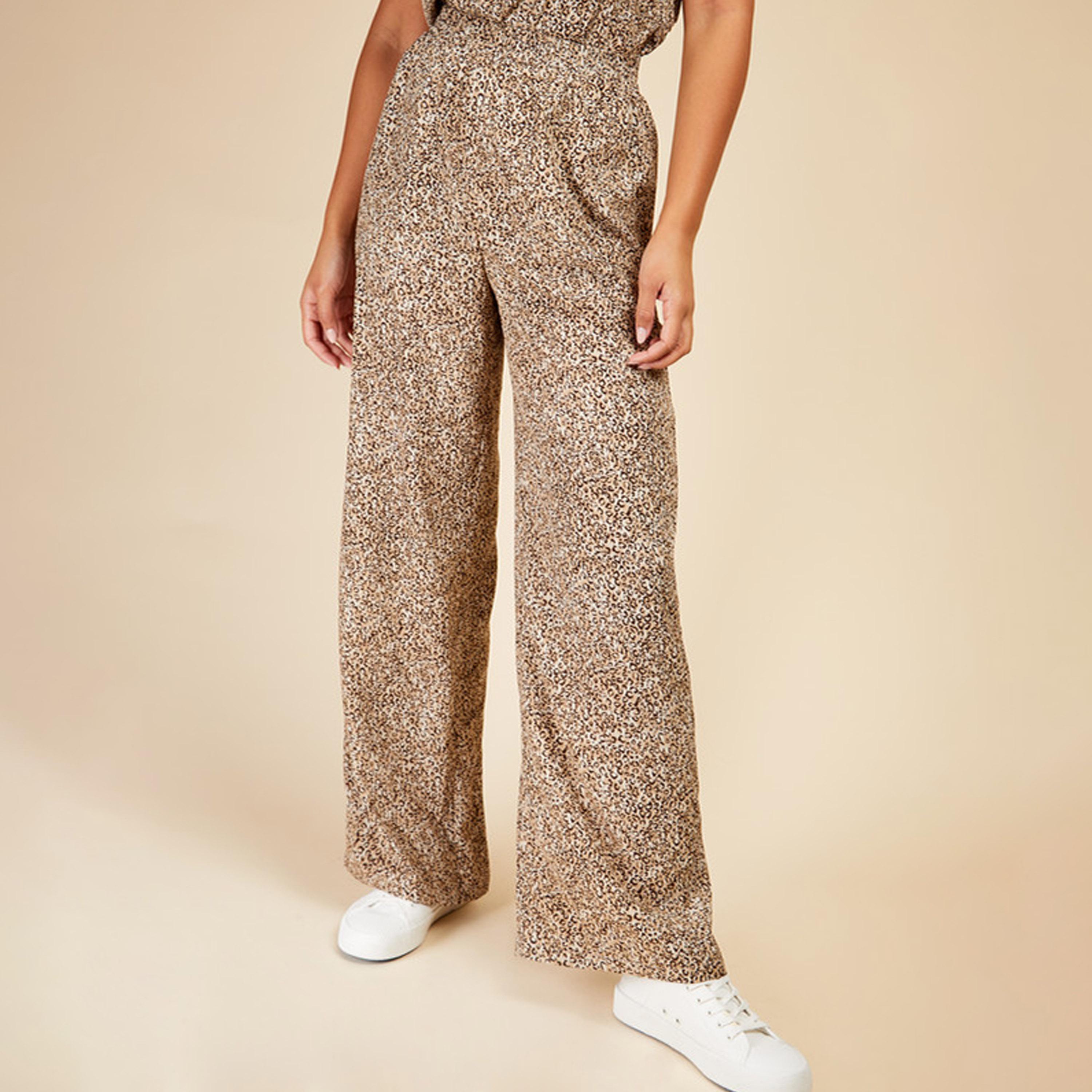 Little Mistress Animal Print High-Rise Trousers-women-clothing-bottoms-trousers-image-1