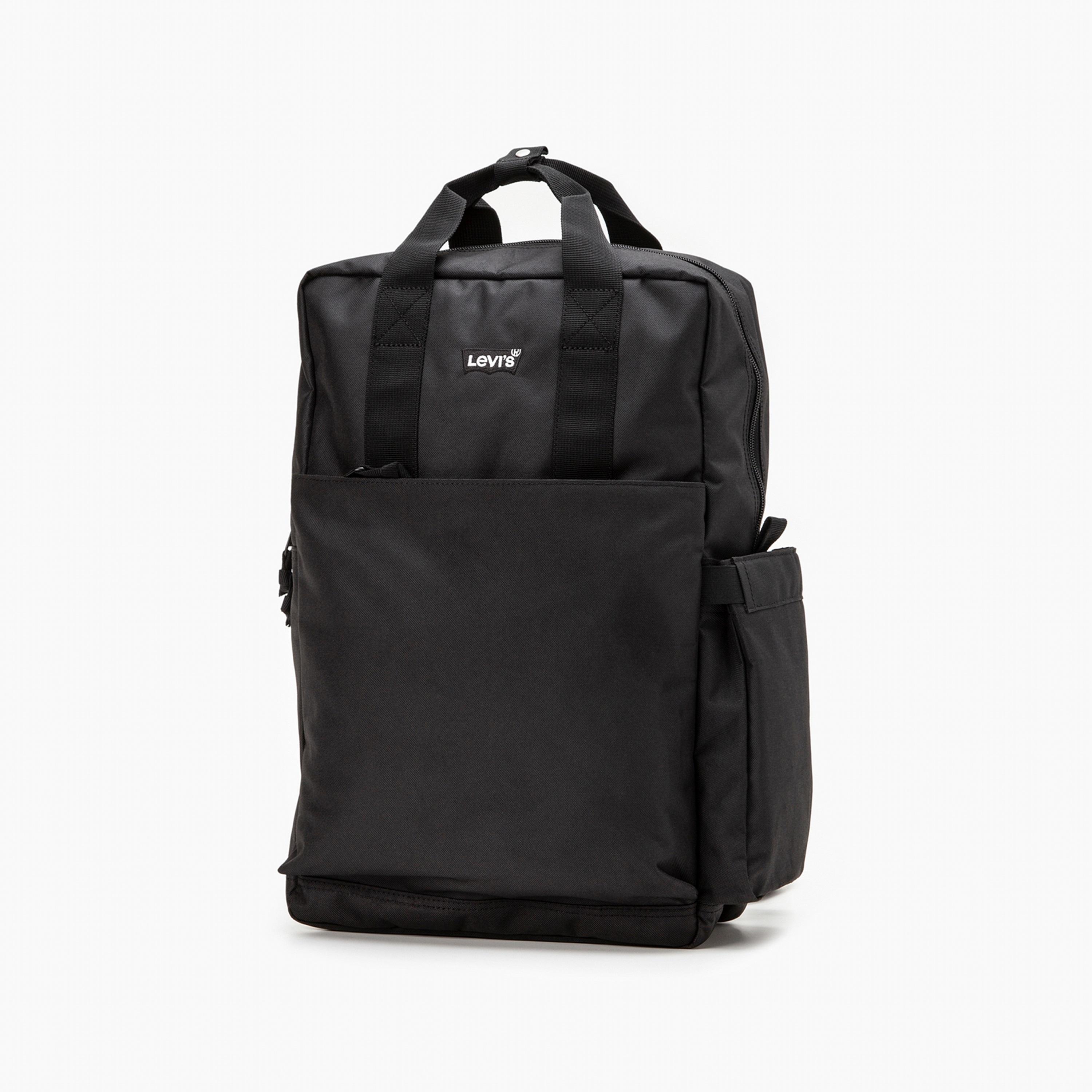 Levi's Top Handle Plain Backpack with Shoulder Strap In Black-men-bags-image-1