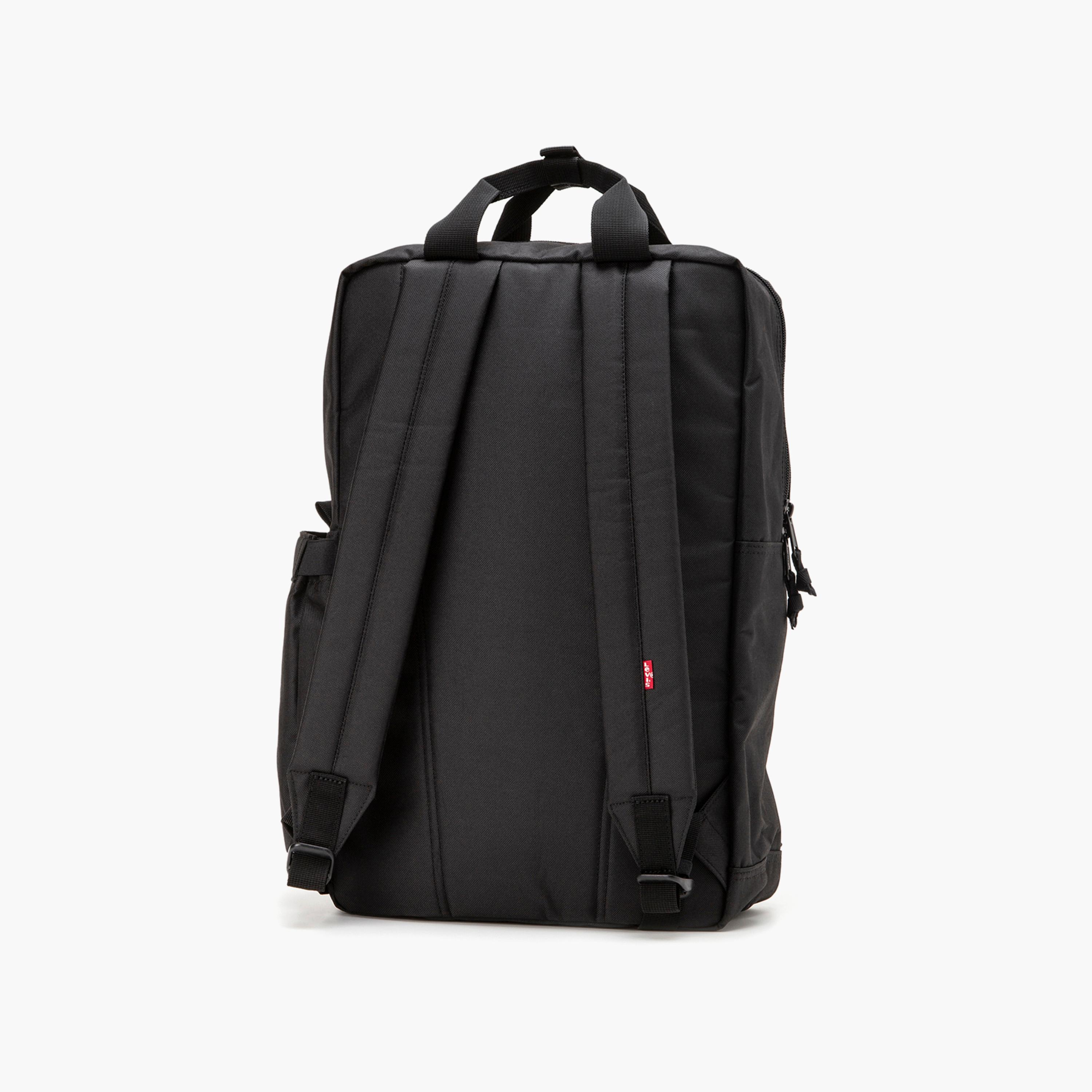 Levi's Top Handle Plain Backpack with Shoulder Strap In Black-men-bags-image-2