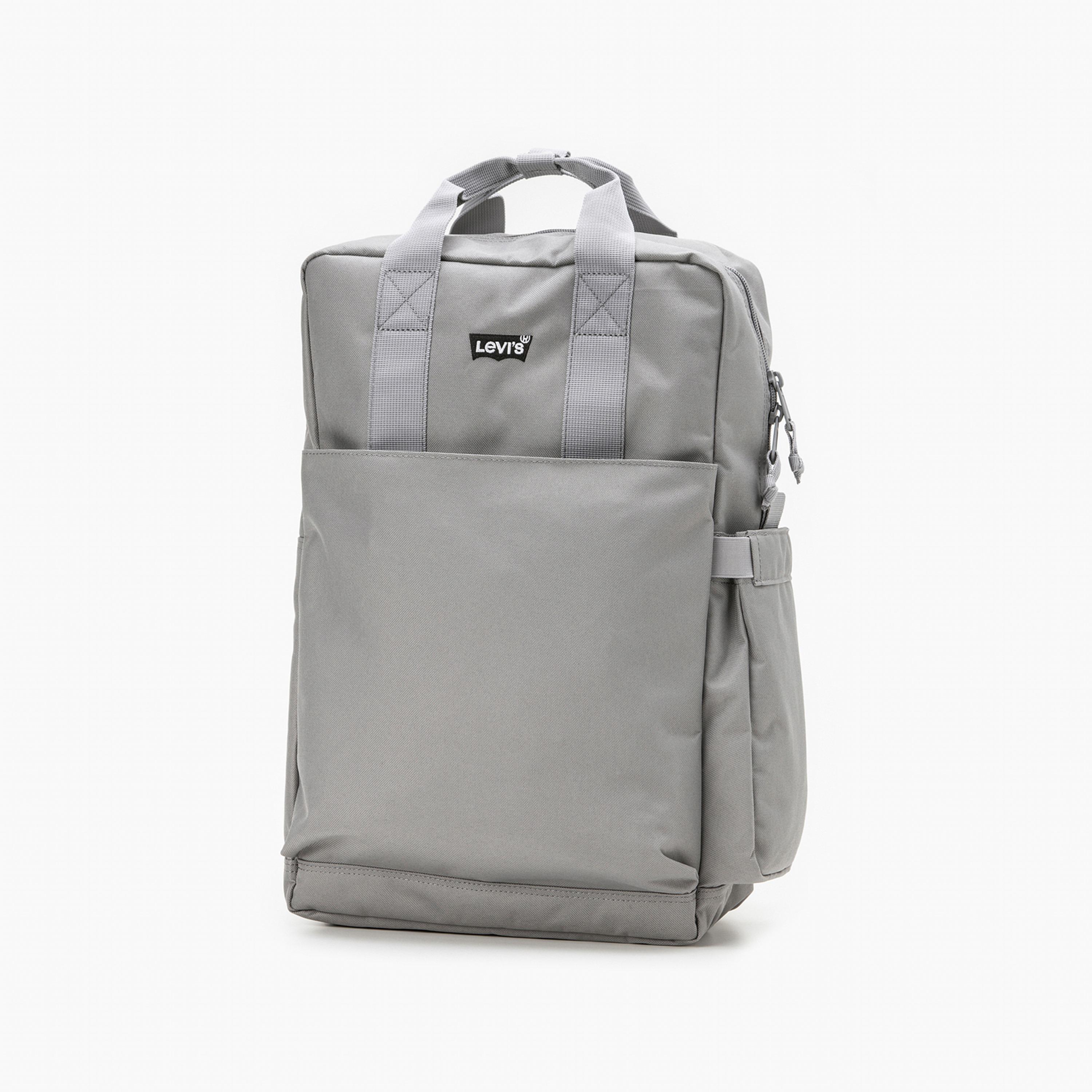 Levi's Top Handle Plain Backpack with Shoulder Strap In Grey-men-bags-image-1