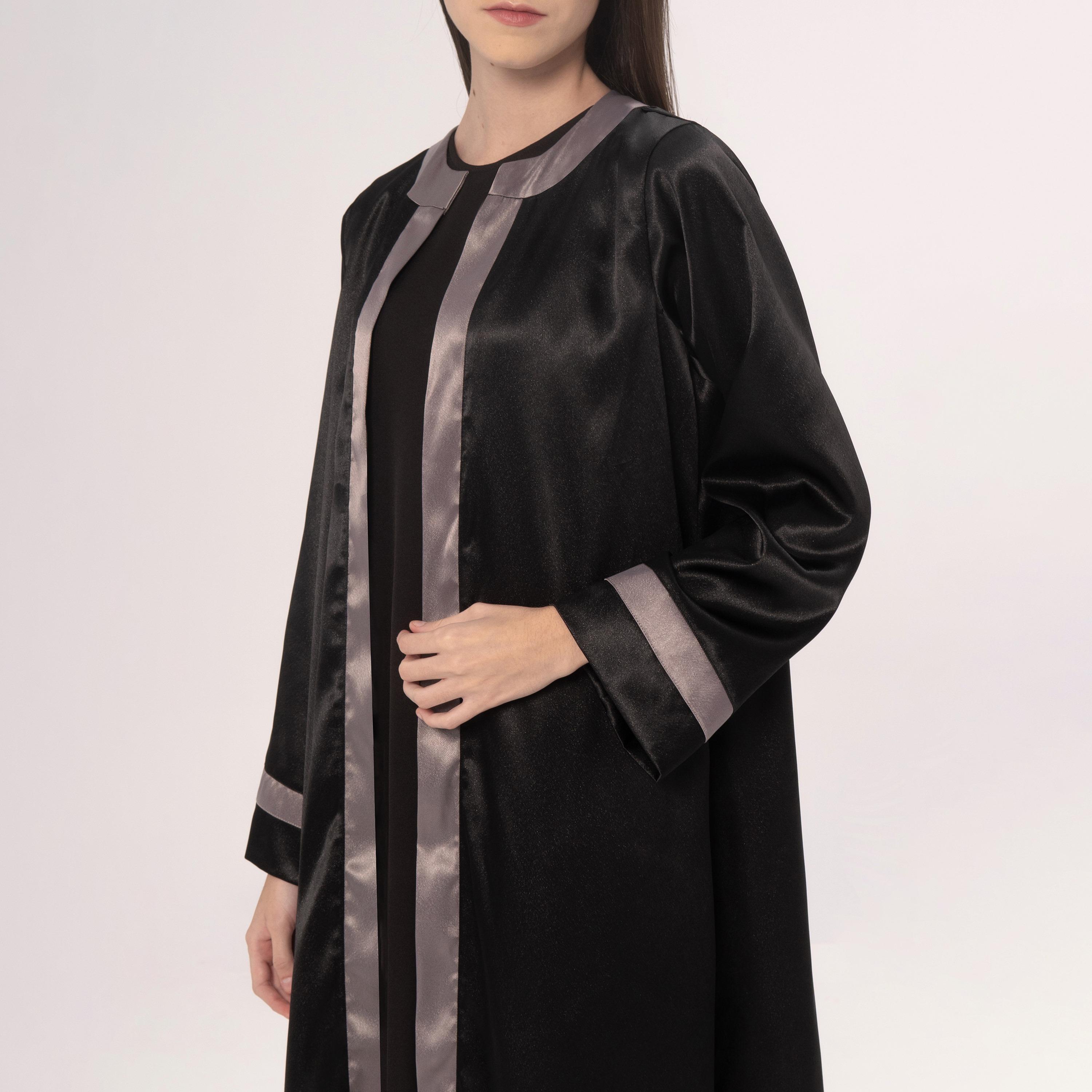 Hadiyath Al Madinah Satin Women's Abaya-women-arabicclothing-abayas-image-2